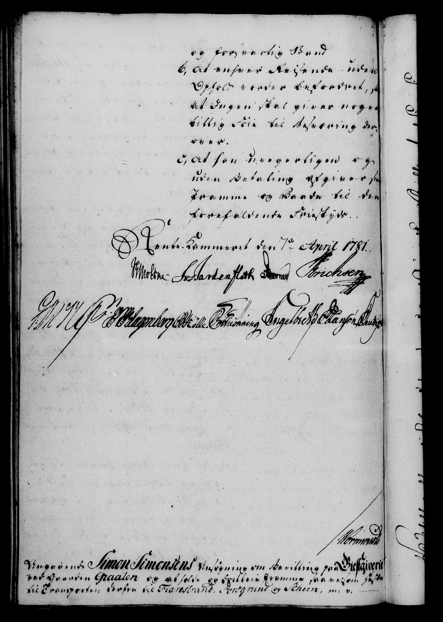 Rentekammeret, Kammerkanselliet, AV/RA-EA-3111/G/Gf/Gfa/L0063: Norsk relasjons- og resolusjonsprotokoll (merket RK 52.63), 1781, s. 262