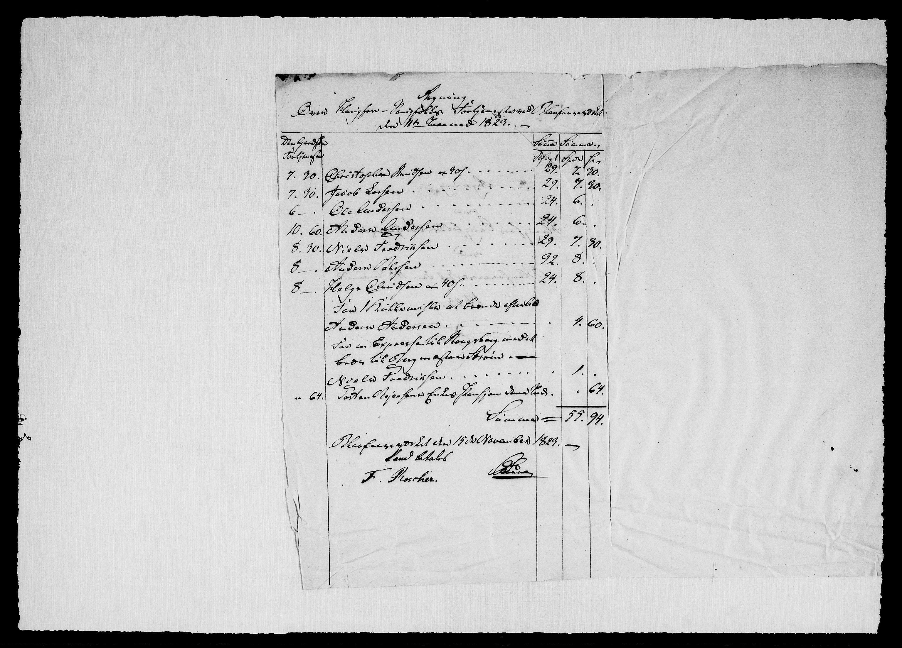Modums Blaafarveværk, AV/RA-PA-0157/G/Gd/Gdd/L0308/0001: -- / Regning over Saugfolkenes Fortjeneste, 1823-1827, s. 11