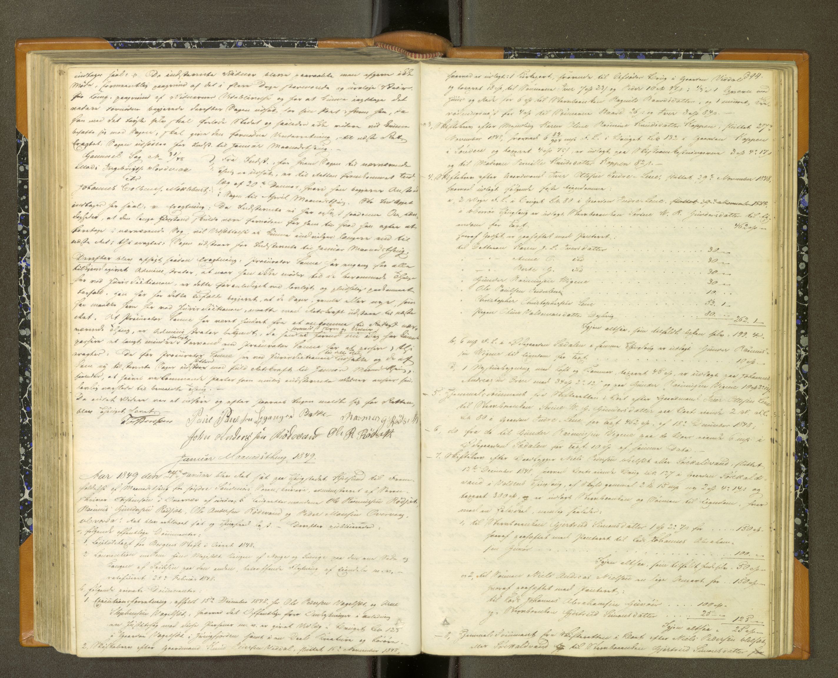 Søre Sunnmøre sorenskriveri, AV/SAT-A-4122/1/1/1A/L0009: Tingbok, 1846-1850, s. 393b-394a