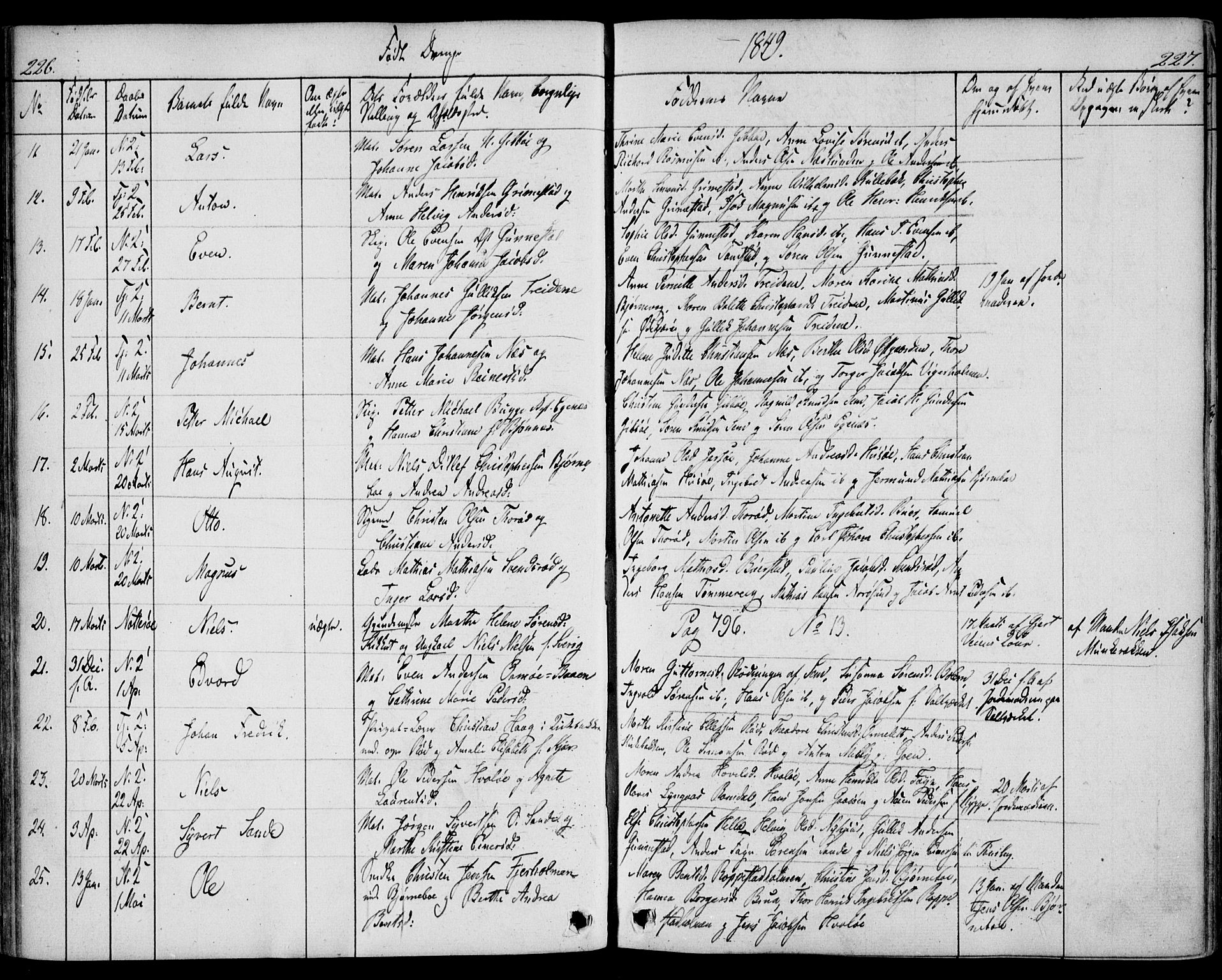 Nøtterøy kirkebøker, AV/SAKO-A-354/F/Fa/L0005: Ministerialbok nr. I 5, 1839-1852, s. 226-227