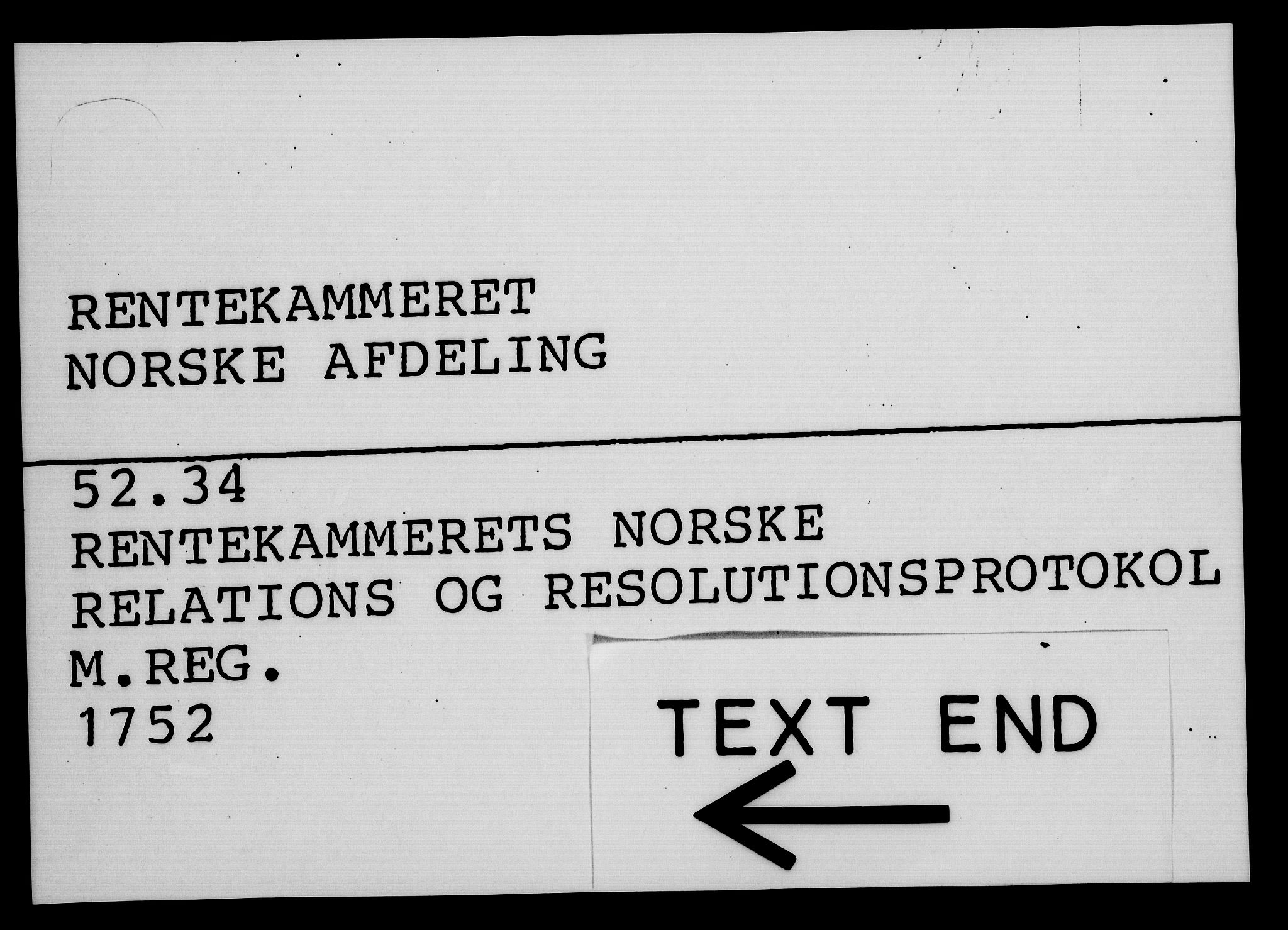 Rentekammeret, Kammerkanselliet, RA/EA-3111/G/Gf/Gfa/L0034: Norsk relasjons- og resolusjonsprotokoll (merket RK 52.34), 1752, s. 775