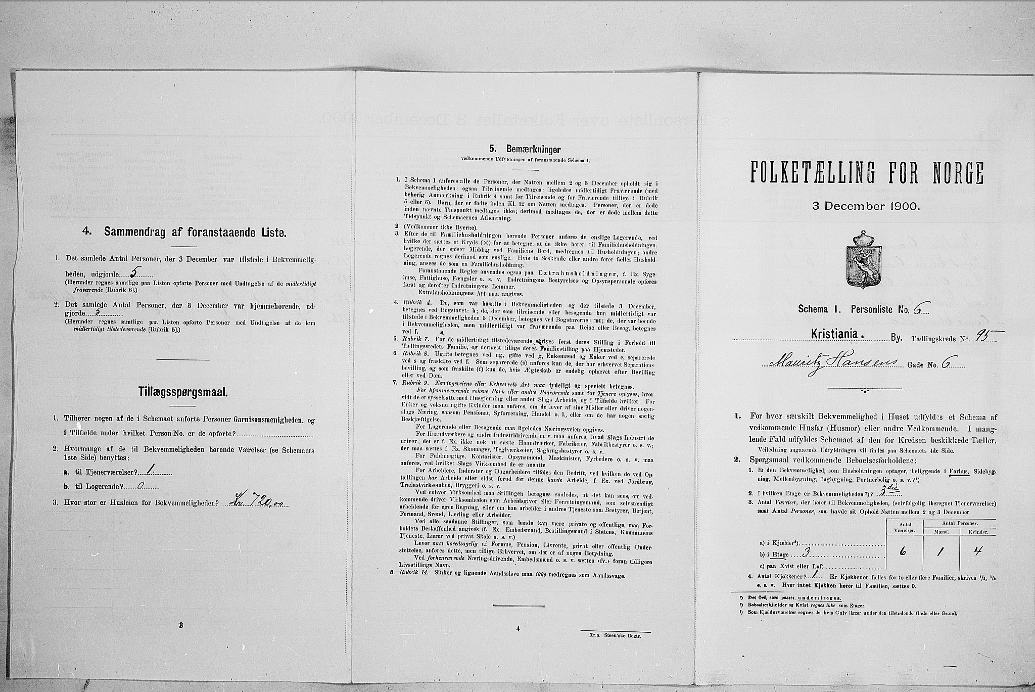 SAO, Folketelling 1900 for 0301 Kristiania kjøpstad, 1900, s. 58968