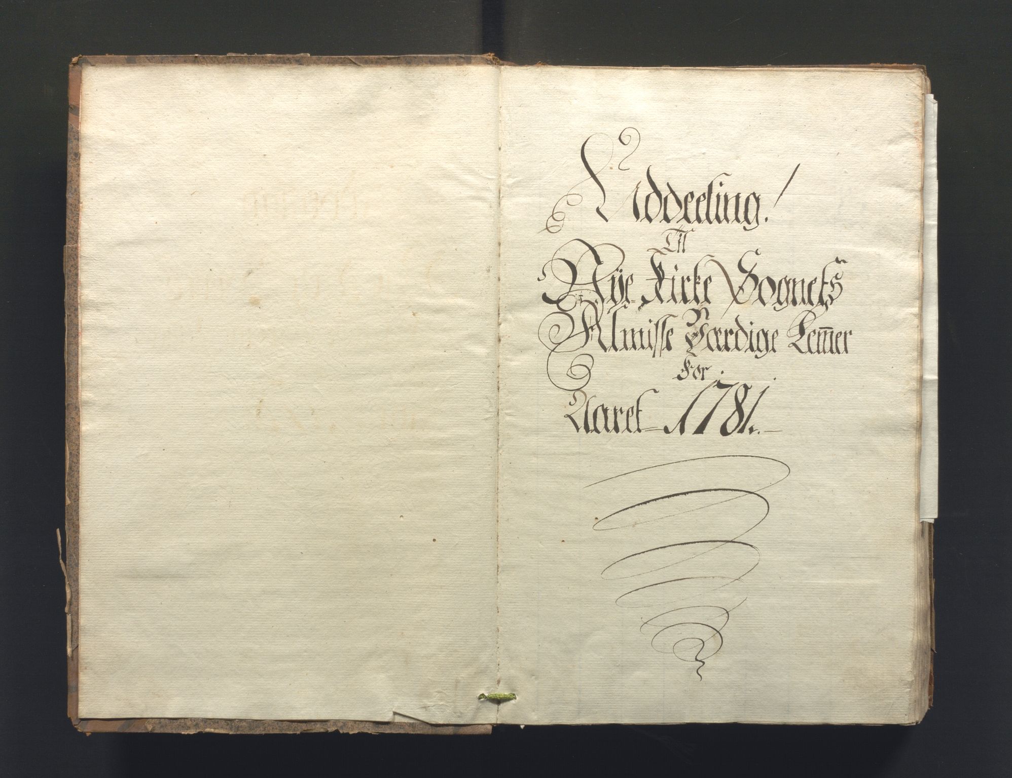 Overfattigkommisjonen i Bergen, AV/SAB-A-89001/F/L0006: Utdelingsbok for fattige i Nykirkesoknet, 1781-1785, s. 1a