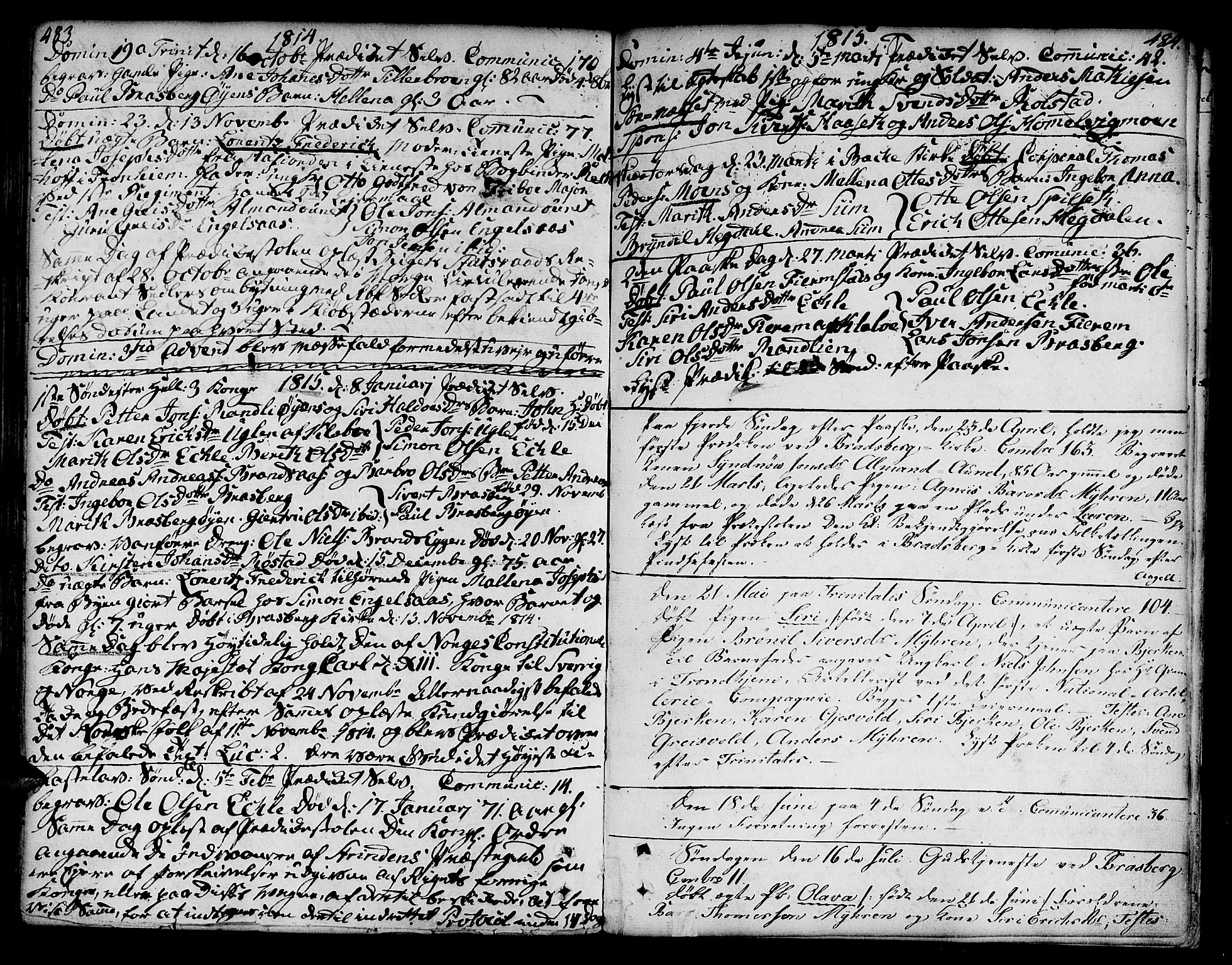 Ministerialprotokoller, klokkerbøker og fødselsregistre - Sør-Trøndelag, AV/SAT-A-1456/606/L0282: Ministerialbok nr. 606A02 /3, 1781-1817, s. 483-484