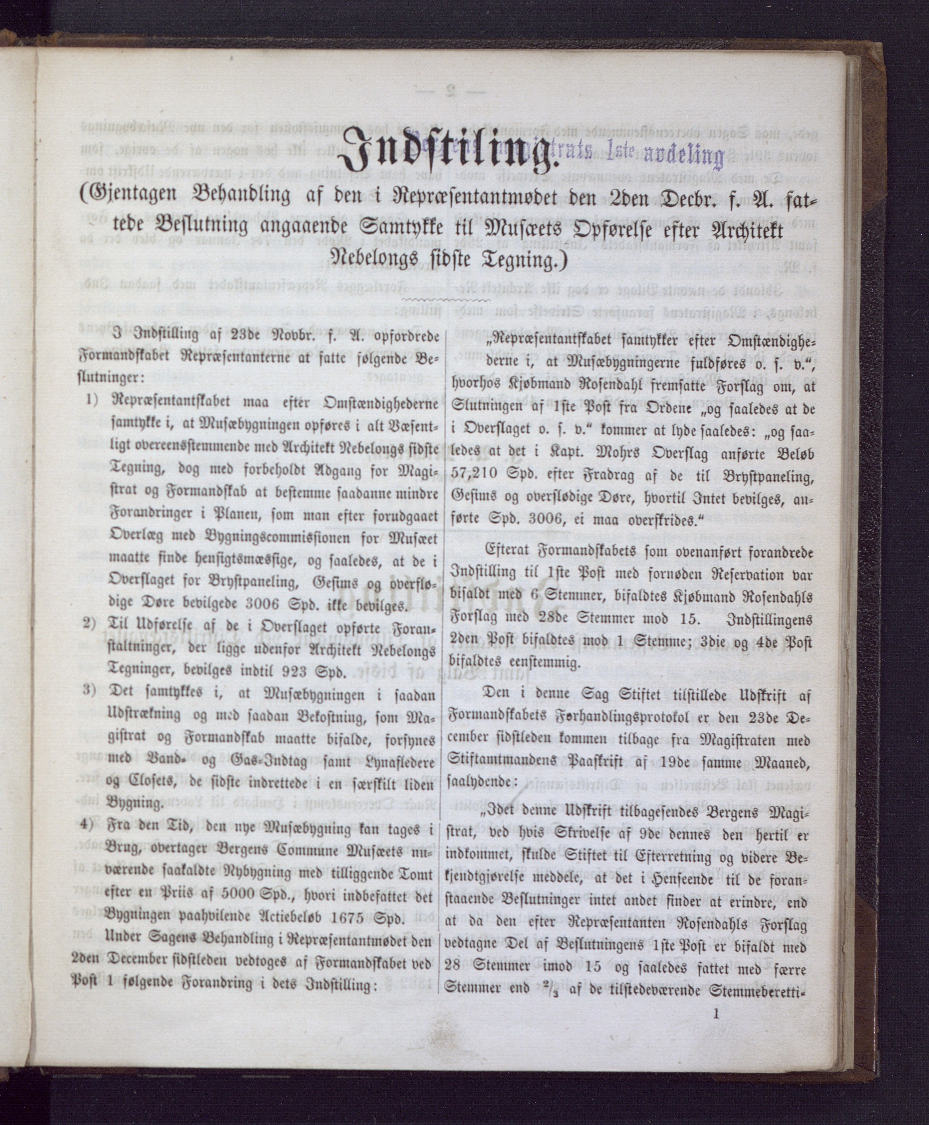 Bergen kommune. Formannskapet, BBA/A-0003/Ad/L0020: Bergens Kommuneforhandlinger, 1865