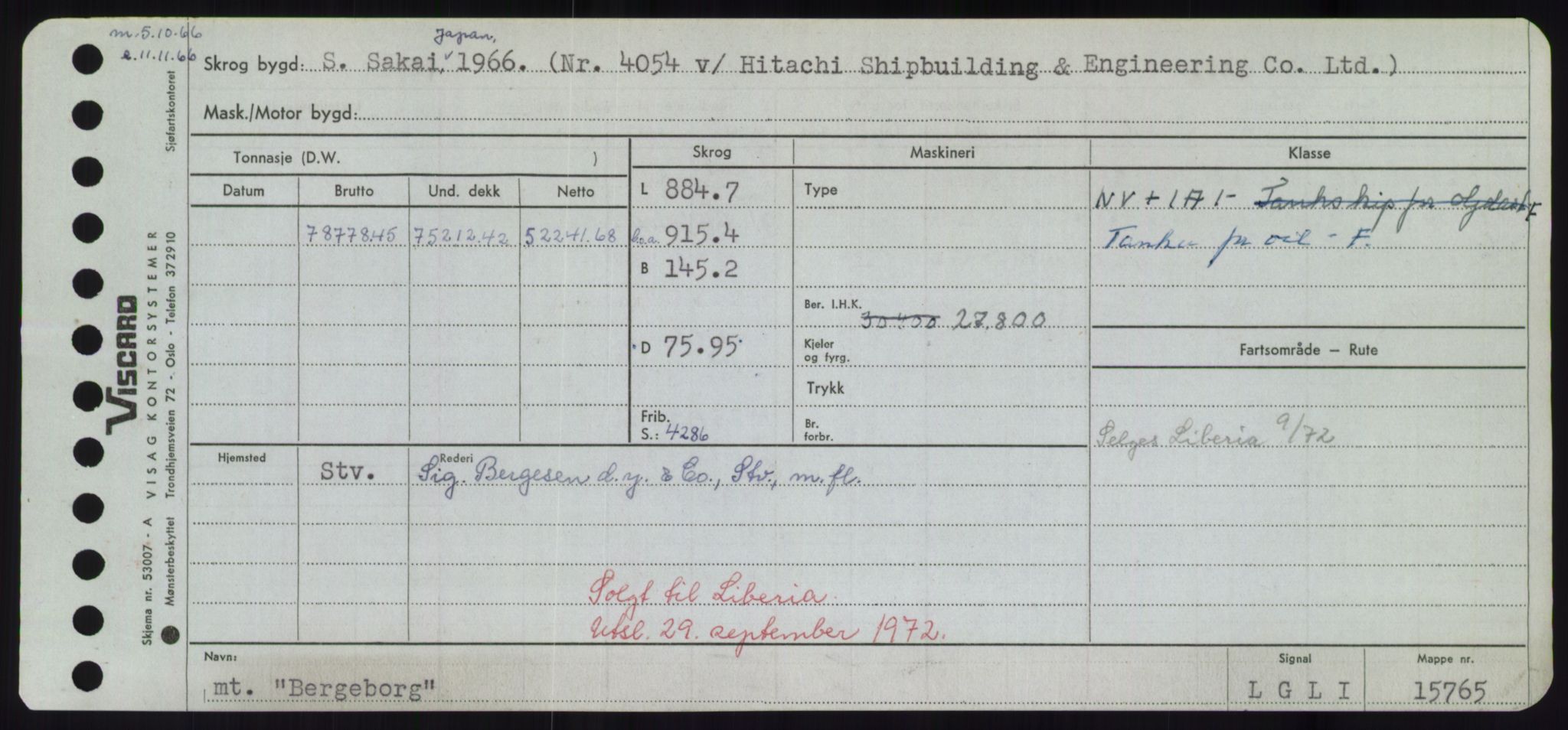 Sjøfartsdirektoratet med forløpere, Skipsmålingen, AV/RA-S-1627/H/Hd/L0003: Fartøy, B-Bev, s. 737