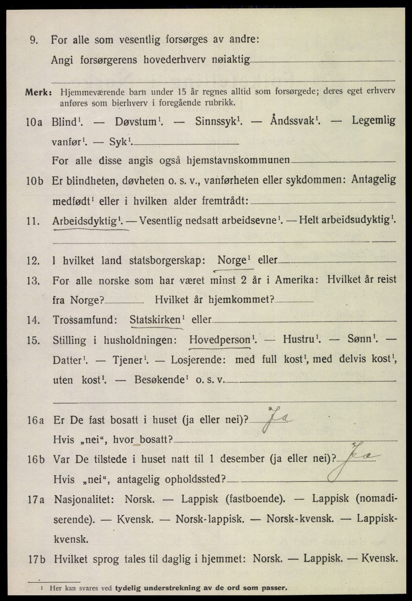 SAT, Folketelling 1920 for 1750 Vikna herred, 1920, s. 3574
