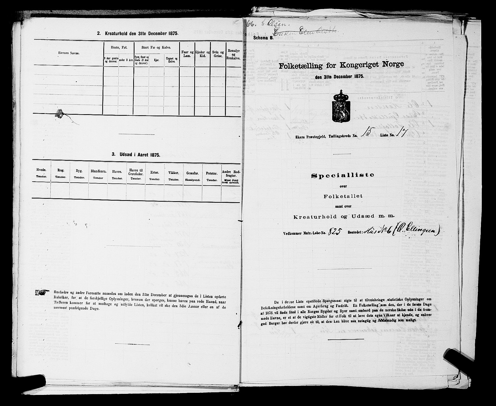 SAKO, Folketelling 1875 for 0624P Eiker prestegjeld, 1875, s. 2742