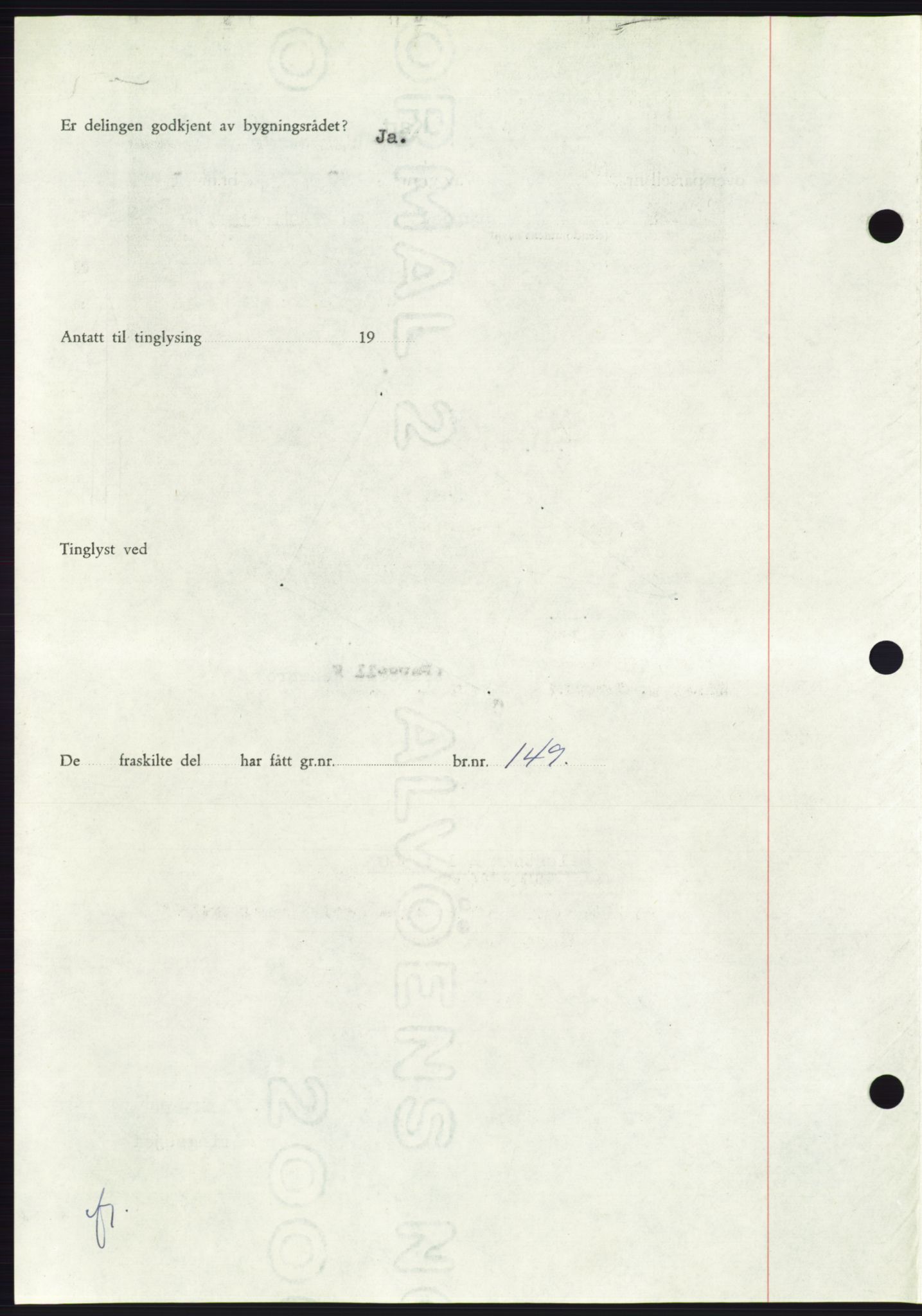 Søre Sunnmøre sorenskriveri, AV/SAT-A-4122/1/2/2C/L0104: Pantebok nr. 30A, 1956-1956, Dagboknr: 1660/1956