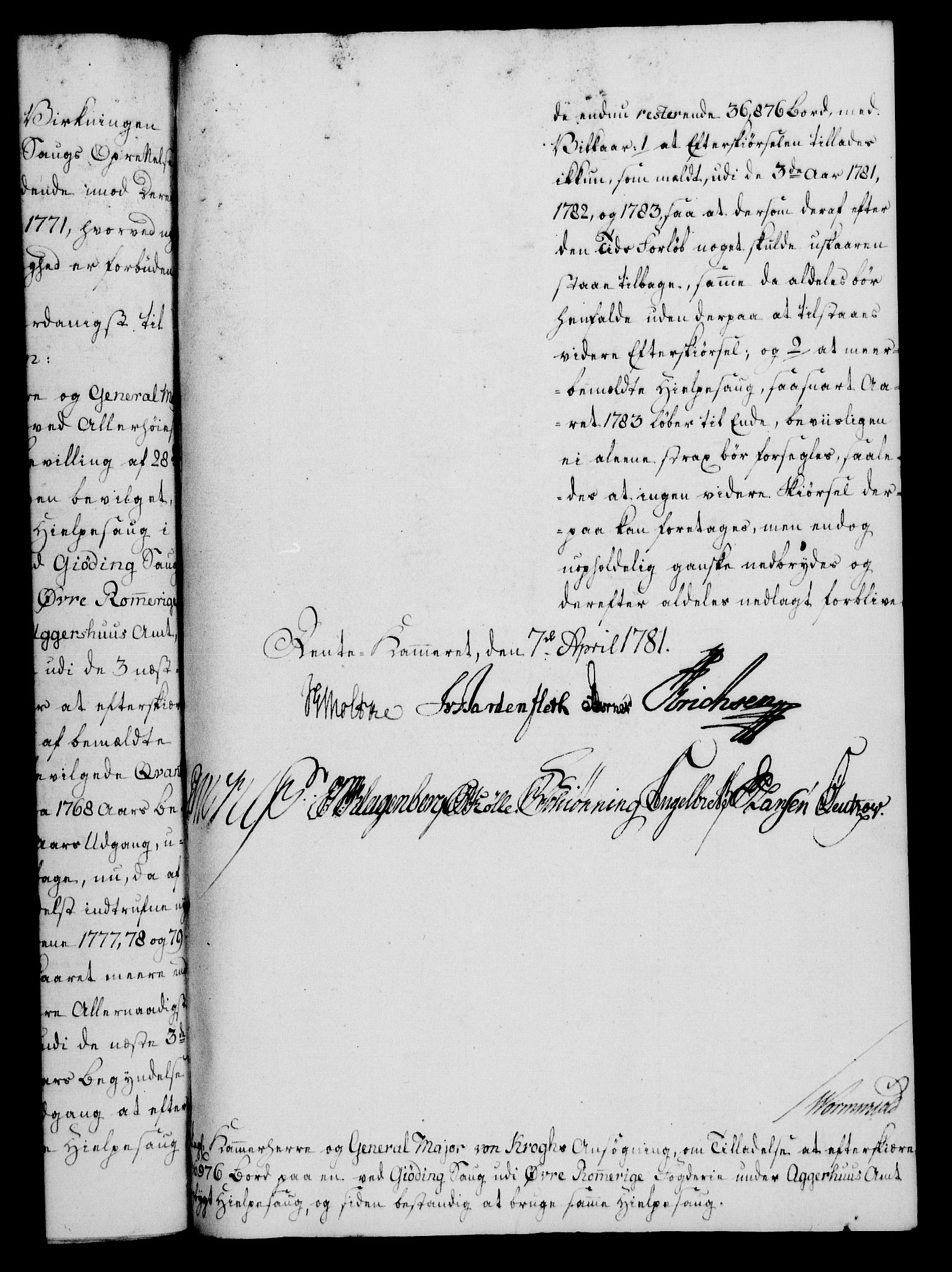 Rentekammeret, Kammerkanselliet, RA/EA-3111/G/Gf/Gfa/L0063: Norsk relasjons- og resolusjonsprotokoll (merket RK 52.63), 1781, s. 412