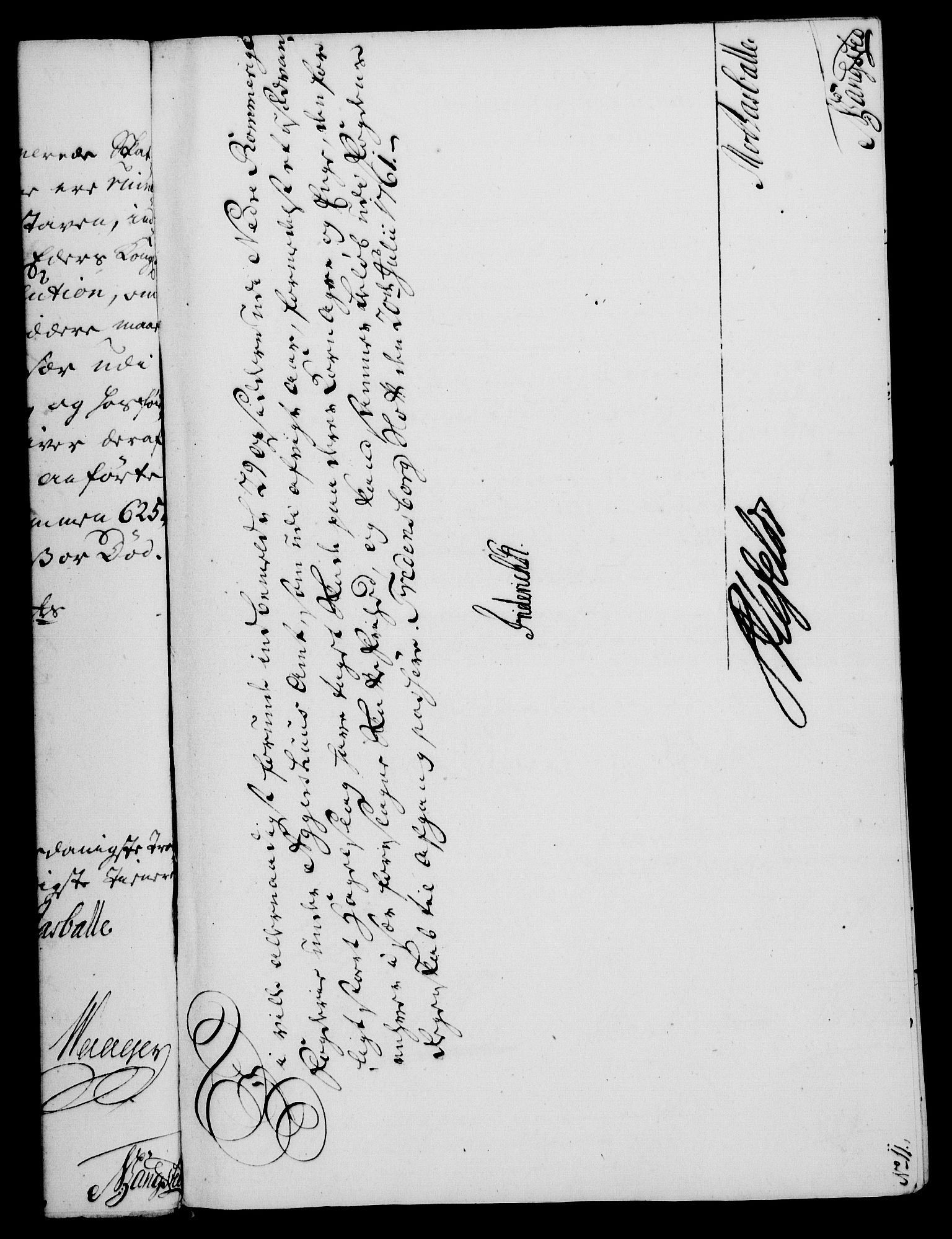 Rentekammeret, Kammerkanselliet, RA/EA-3111/G/Gf/Gfa/L0043: Norsk relasjons- og resolusjonsprotokoll (merket RK 52.43), 1761, s. 322