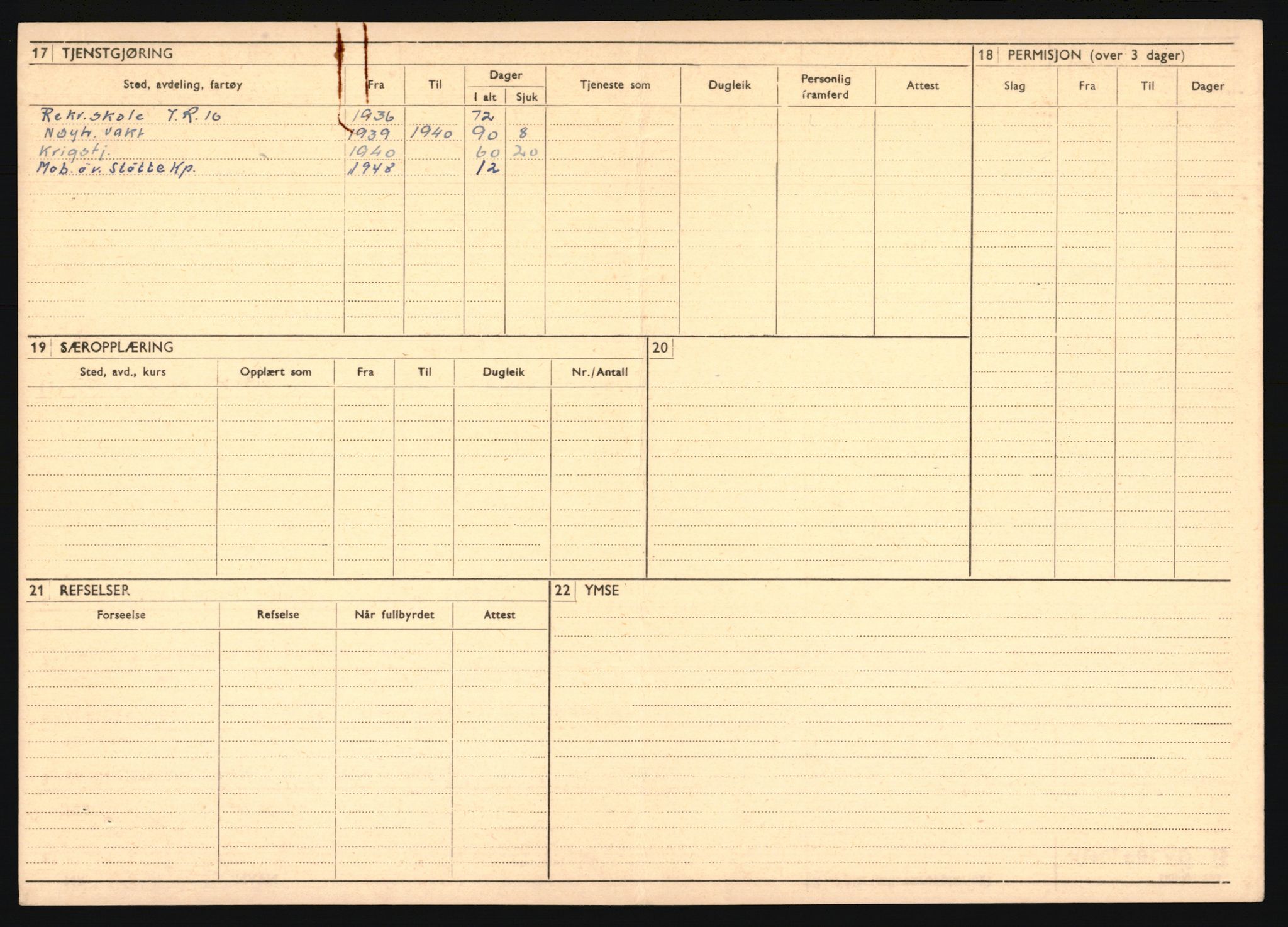 Forsvaret, Troms infanteriregiment nr. 16, AV/RA-RAFA-3146/P/Pa/L0020: Rulleblad for regimentets menige mannskaper, årsklasse 1936, 1936, s. 326