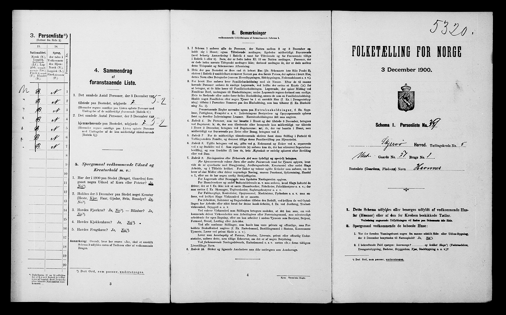 SATØ, Folketelling 1900 for 1941 Skjervøy herred, 1900, s. 520