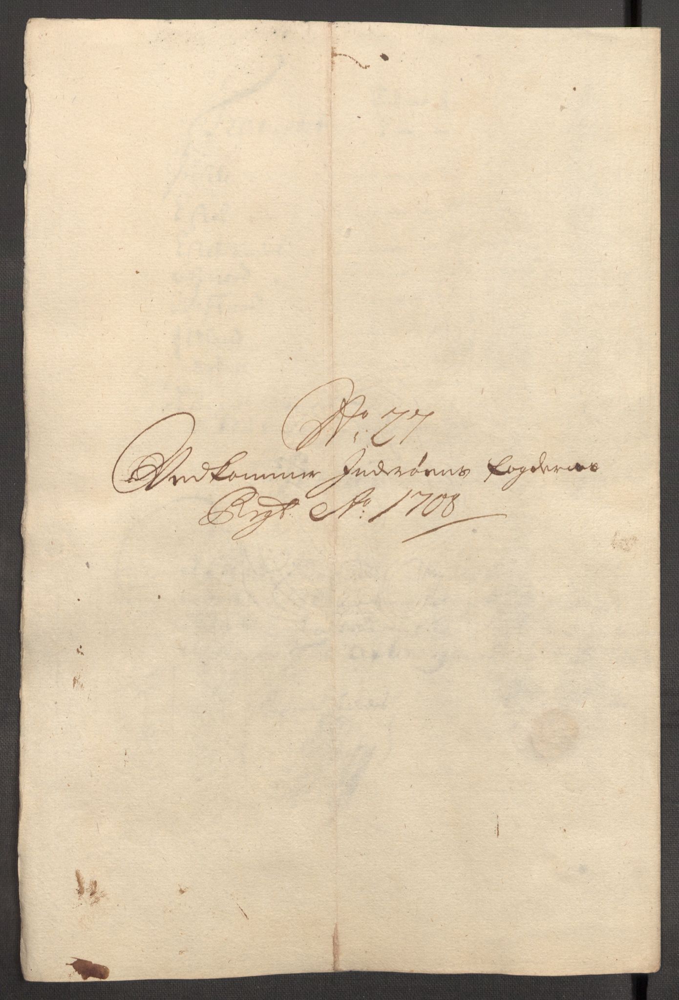 Rentekammeret inntil 1814, Reviderte regnskaper, Fogderegnskap, RA/EA-4092/R63/L4316: Fogderegnskap Inderøy, 1708, s. 256