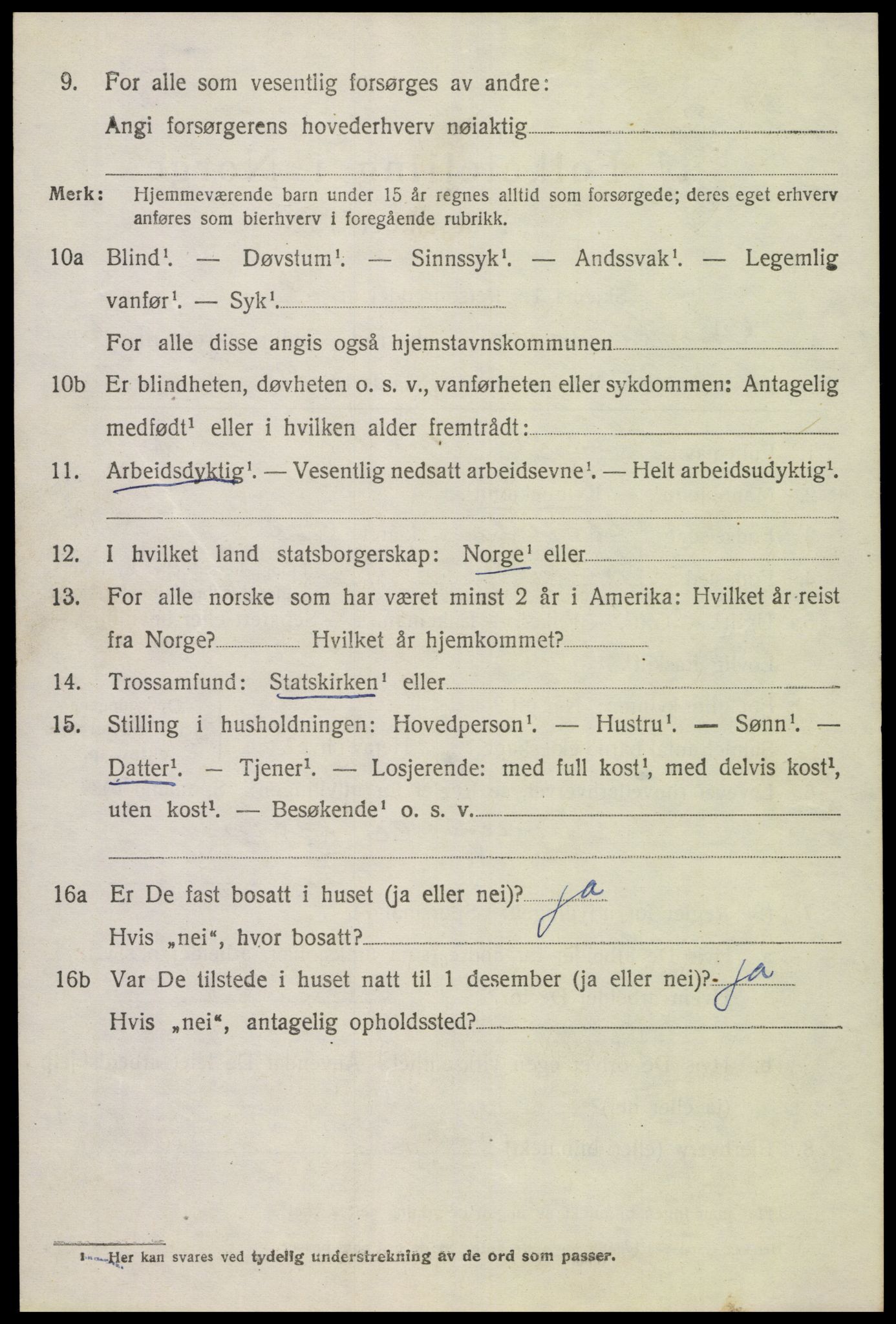SAK, Folketelling 1920 for 1025 Grindheim herred, 1920, s. 1830