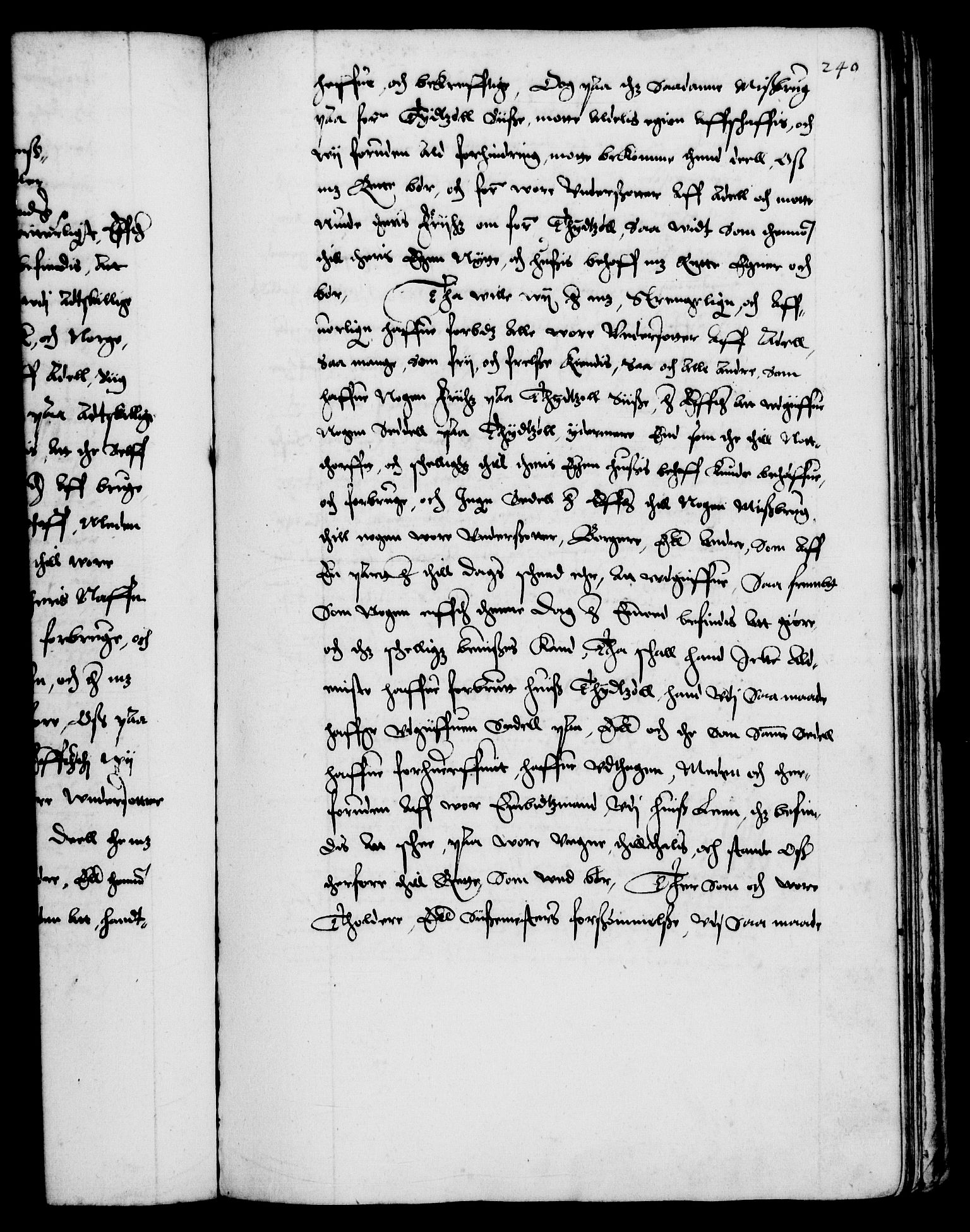 Danske Kanselli 1572-1799, RA/EA-3023/F/Fc/Fca/Fcaa/L0002: Norske registre (mikrofilm), 1588-1596, s. 240a