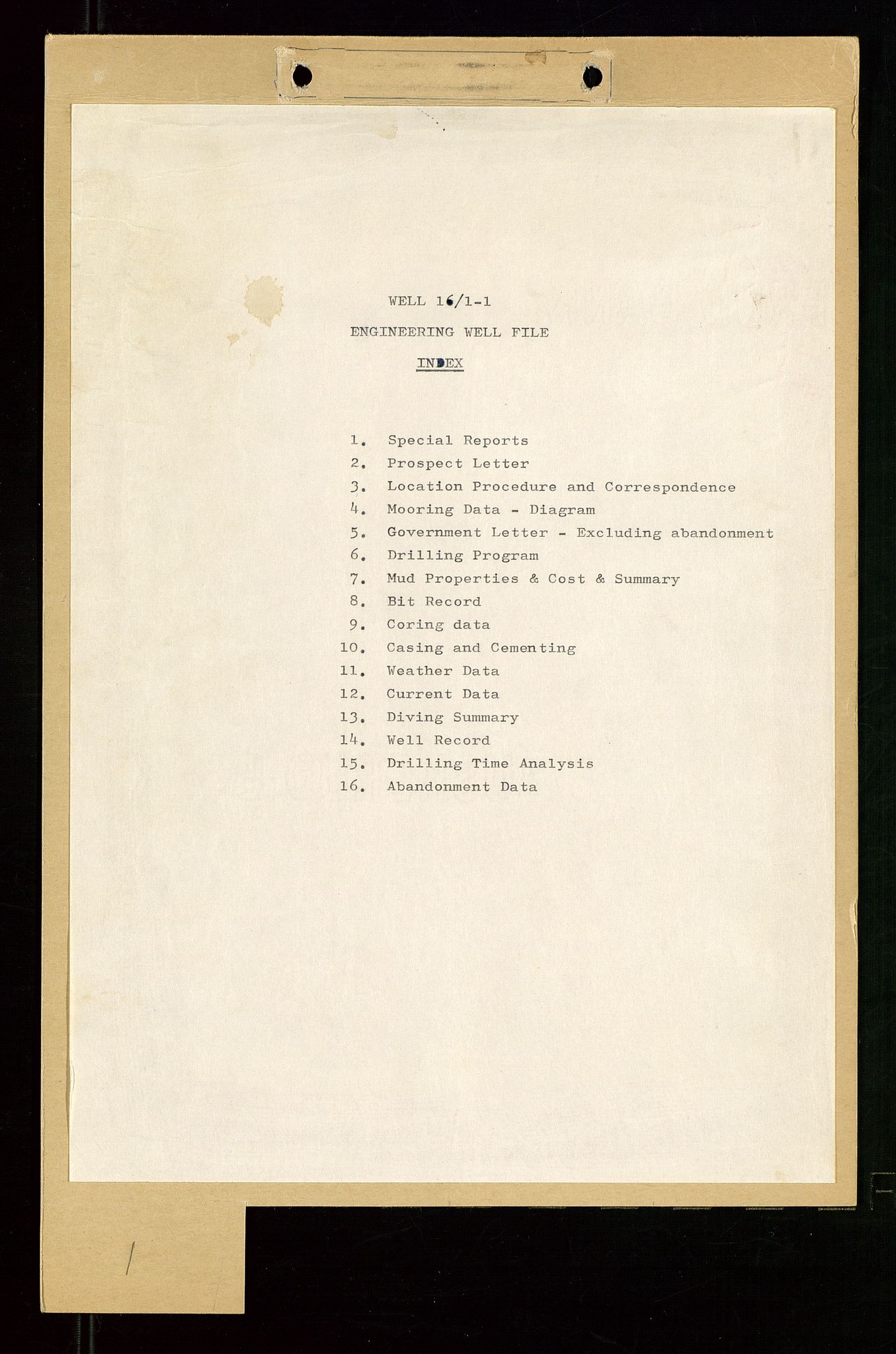 Pa 1512 - Esso Exploration and Production Norway Inc., AV/SAST-A-101917/E/Ea/L0014: Well 16/1-1, 1967-1968, s. 3