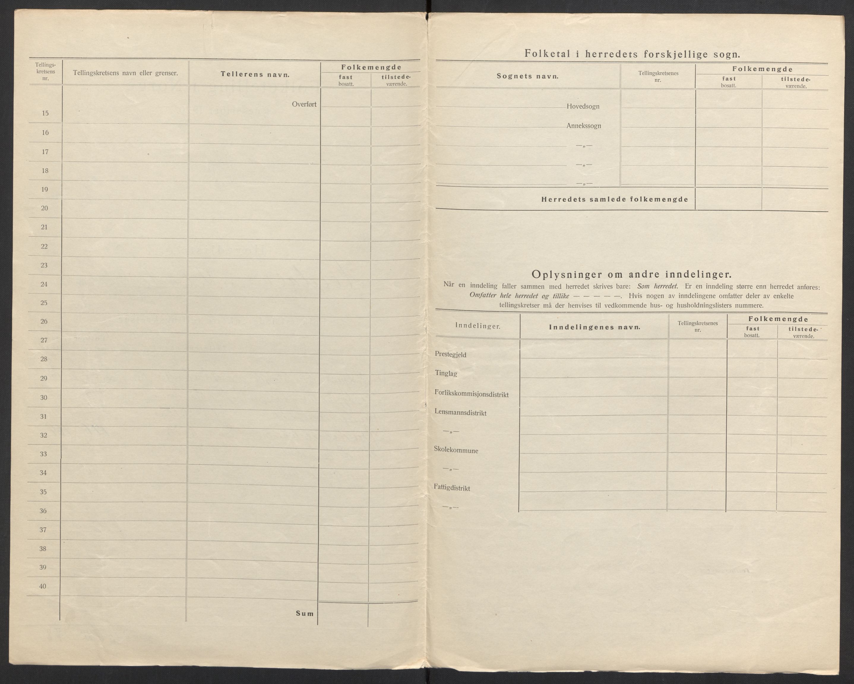 SAH, Folketelling 1920 for 0516 Heidal herred, 1920, s. 4