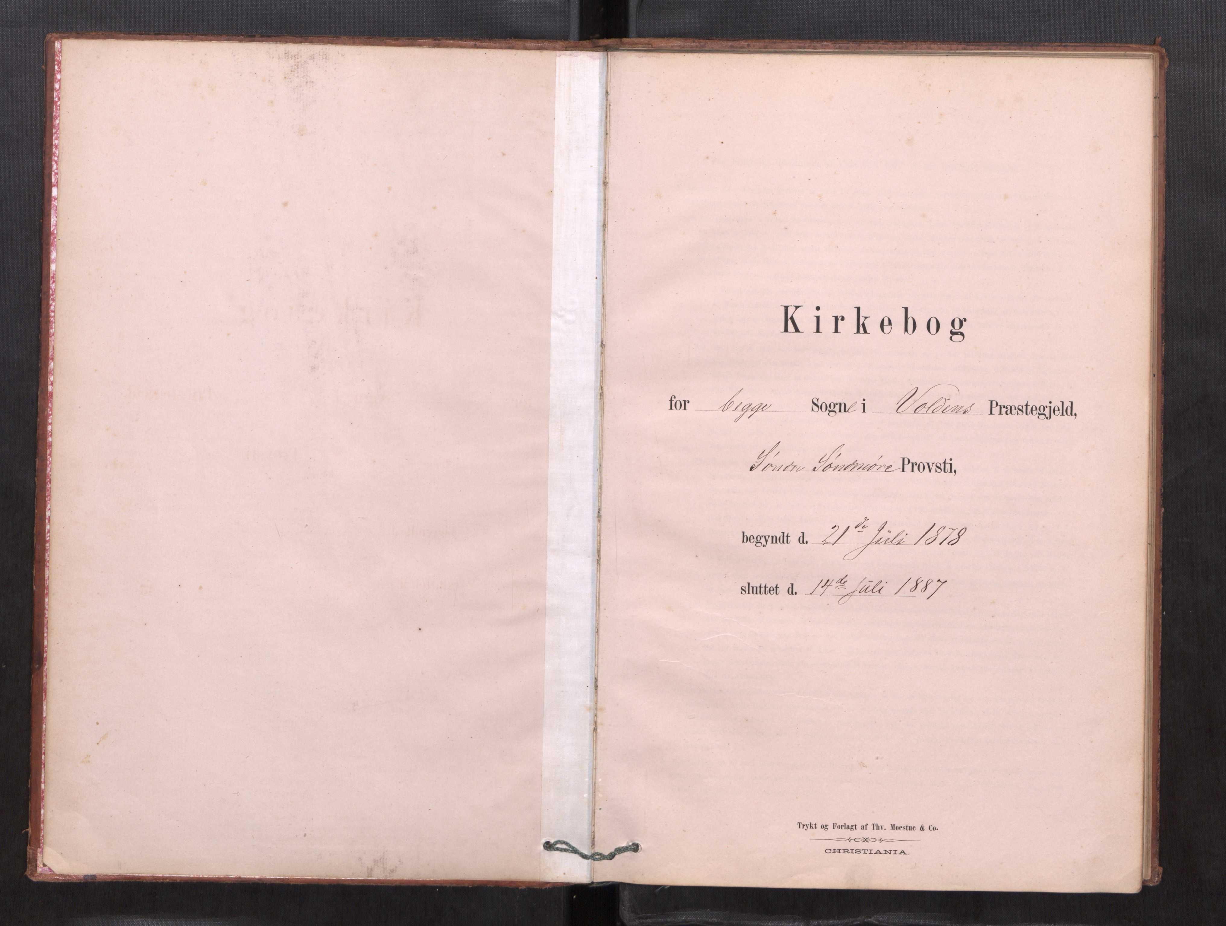 Ministerialprotokoller, klokkerbøker og fødselsregistre - Møre og Romsdal, SAT/A-1454/511/L0143: Dagregister nr. 511---, 1878-1887