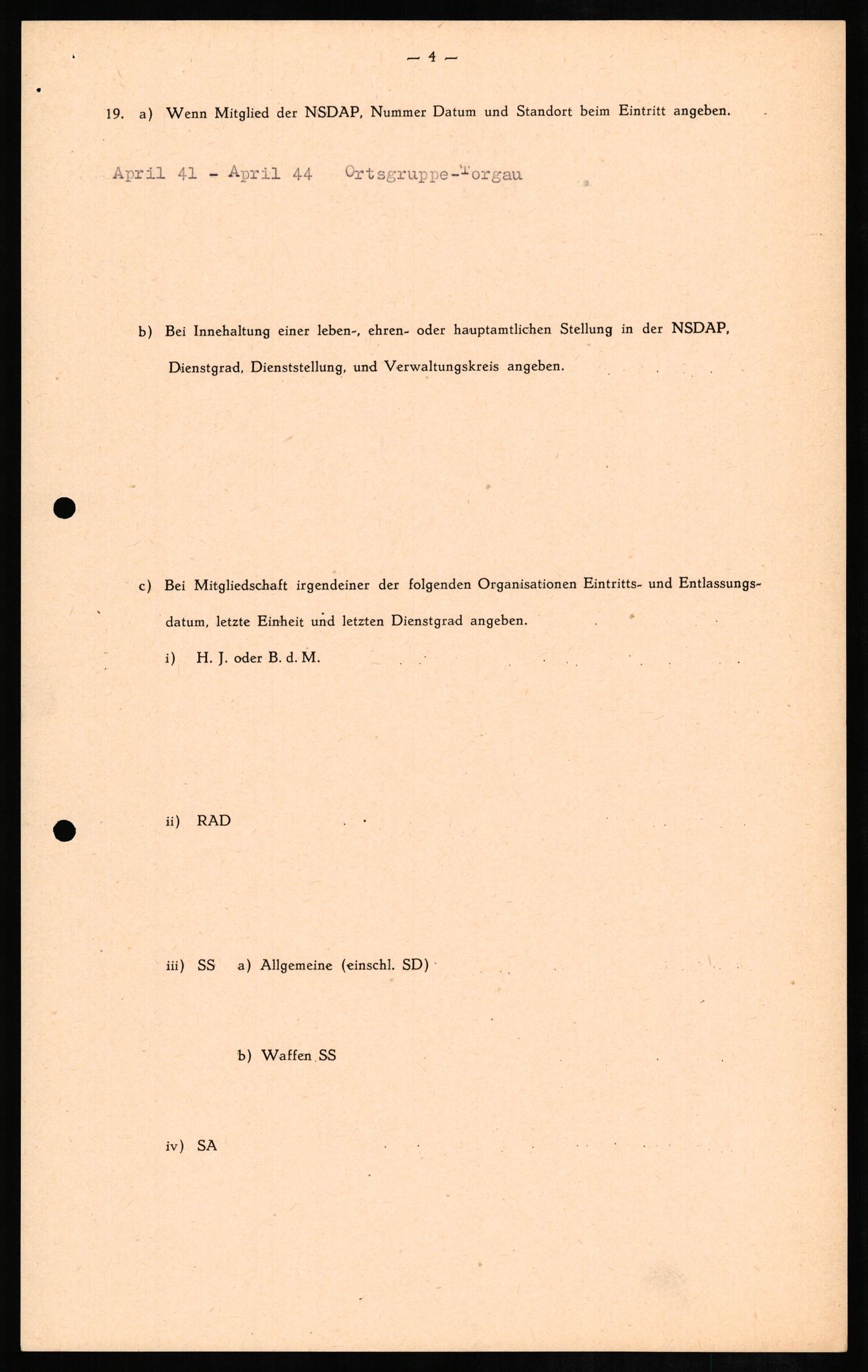 Forsvaret, Forsvarets overkommando II, AV/RA-RAFA-3915/D/Db/L0011: CI Questionaires. Tyske okkupasjonsstyrker i Norge. Tyskere., 1945-1946, s. 359