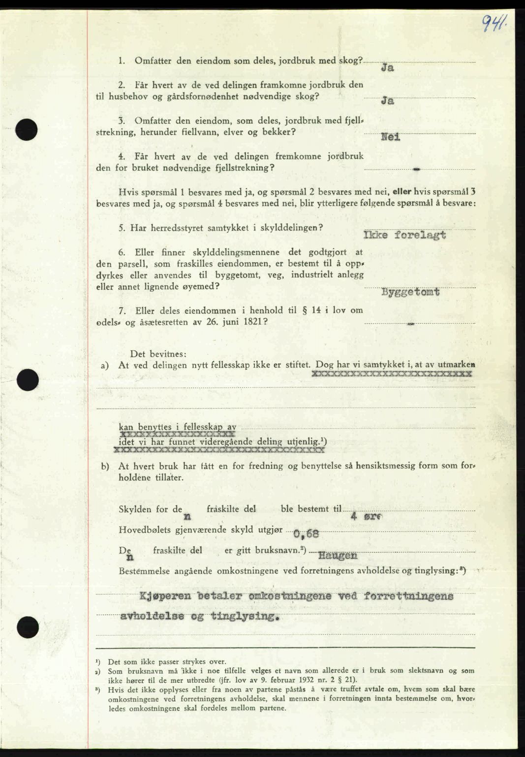 Nordmøre sorenskriveri, AV/SAT-A-4132/1/2/2Ca: Pantebok nr. A105, 1947-1947, Dagboknr: 1989/1947