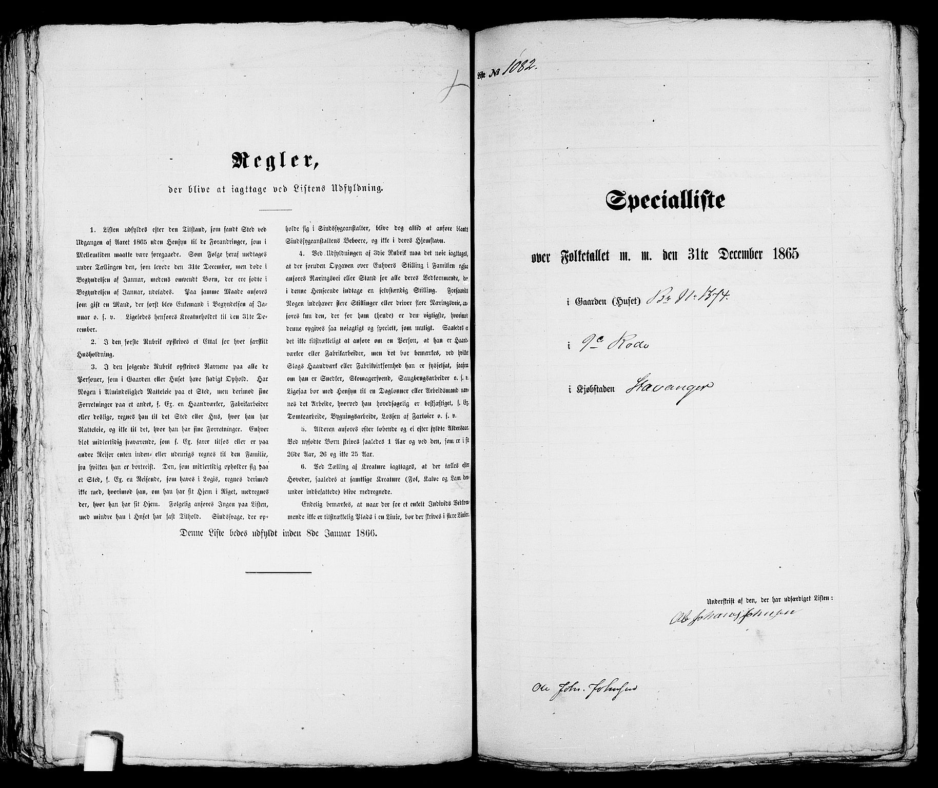 RA, Folketelling 1865 for 1103 Stavanger kjøpstad, 1865, s. 2188