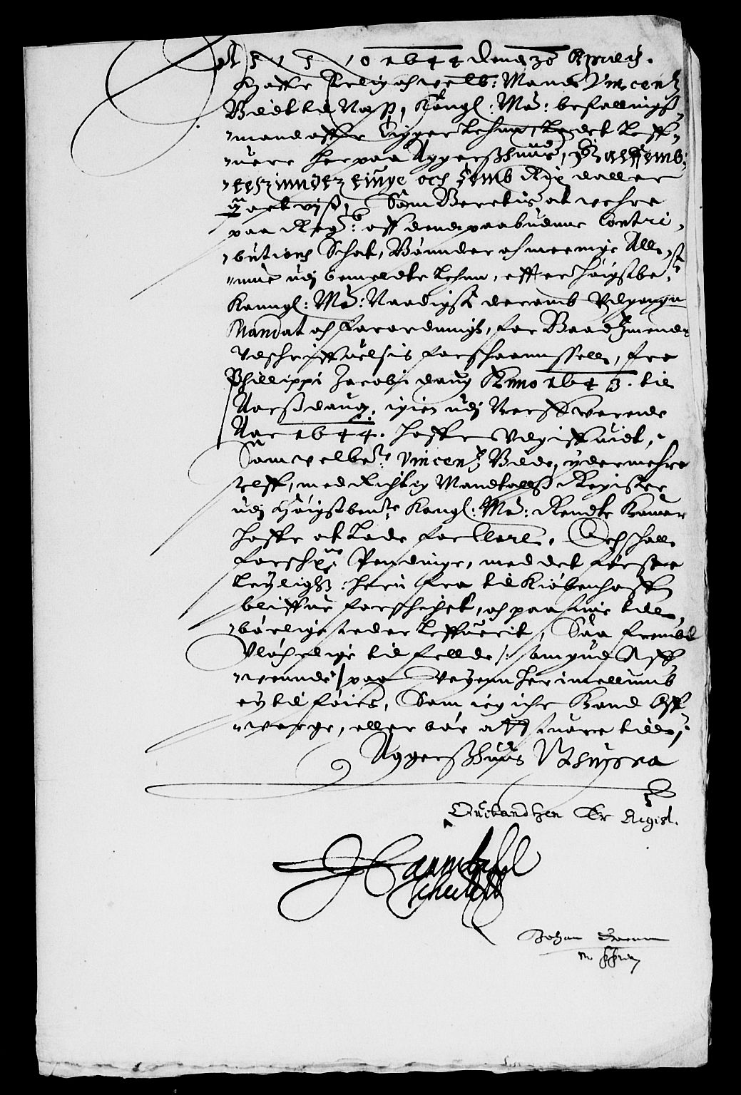 Rentekammeret inntil 1814, Reviderte regnskaper, Lensregnskaper, AV/RA-EA-5023/R/Rb/Rbm/L0008: Eiker len, 1643-1648