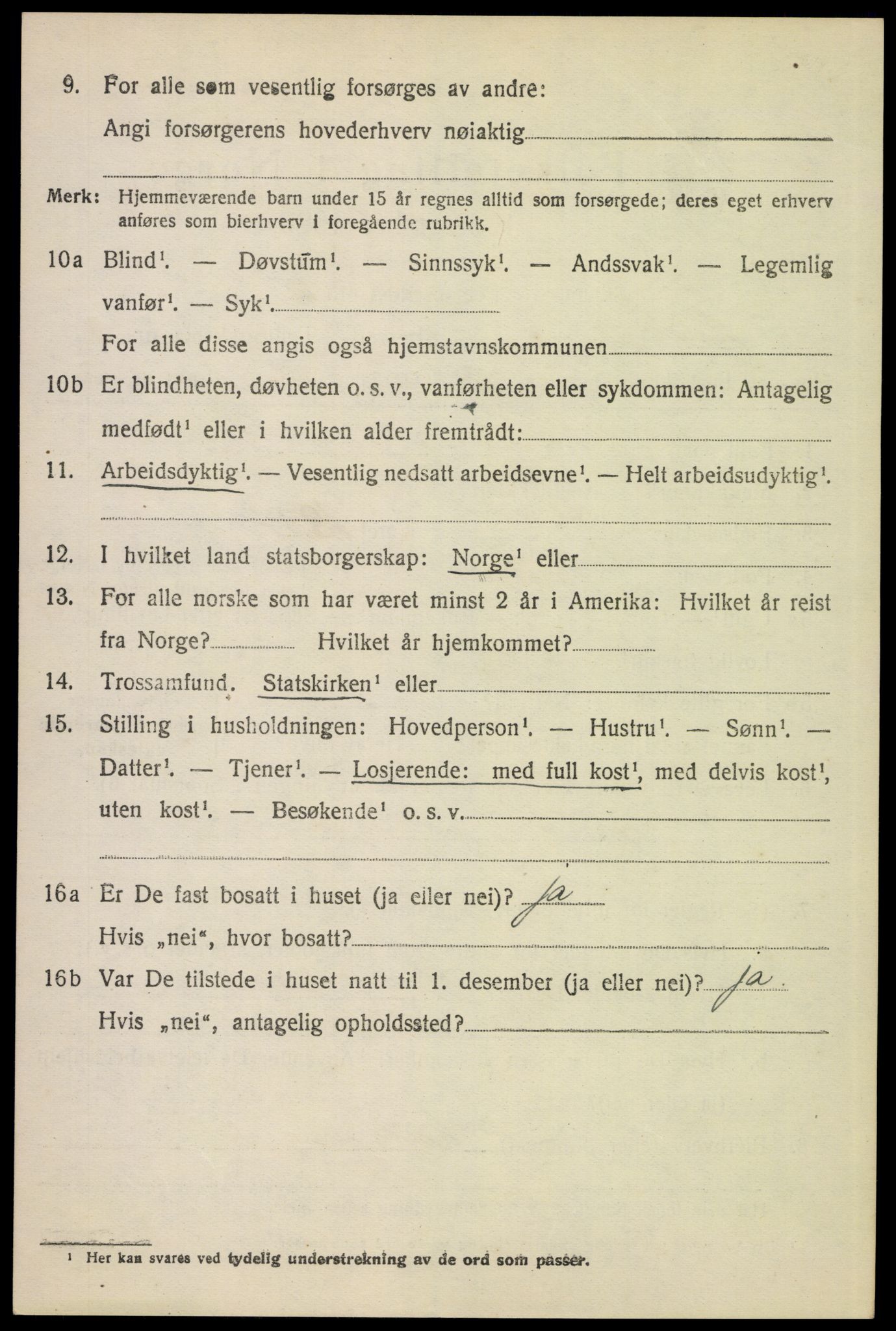 SAH, Folketelling 1920 for 0440 Kvikne herred, 1920, s. 1613