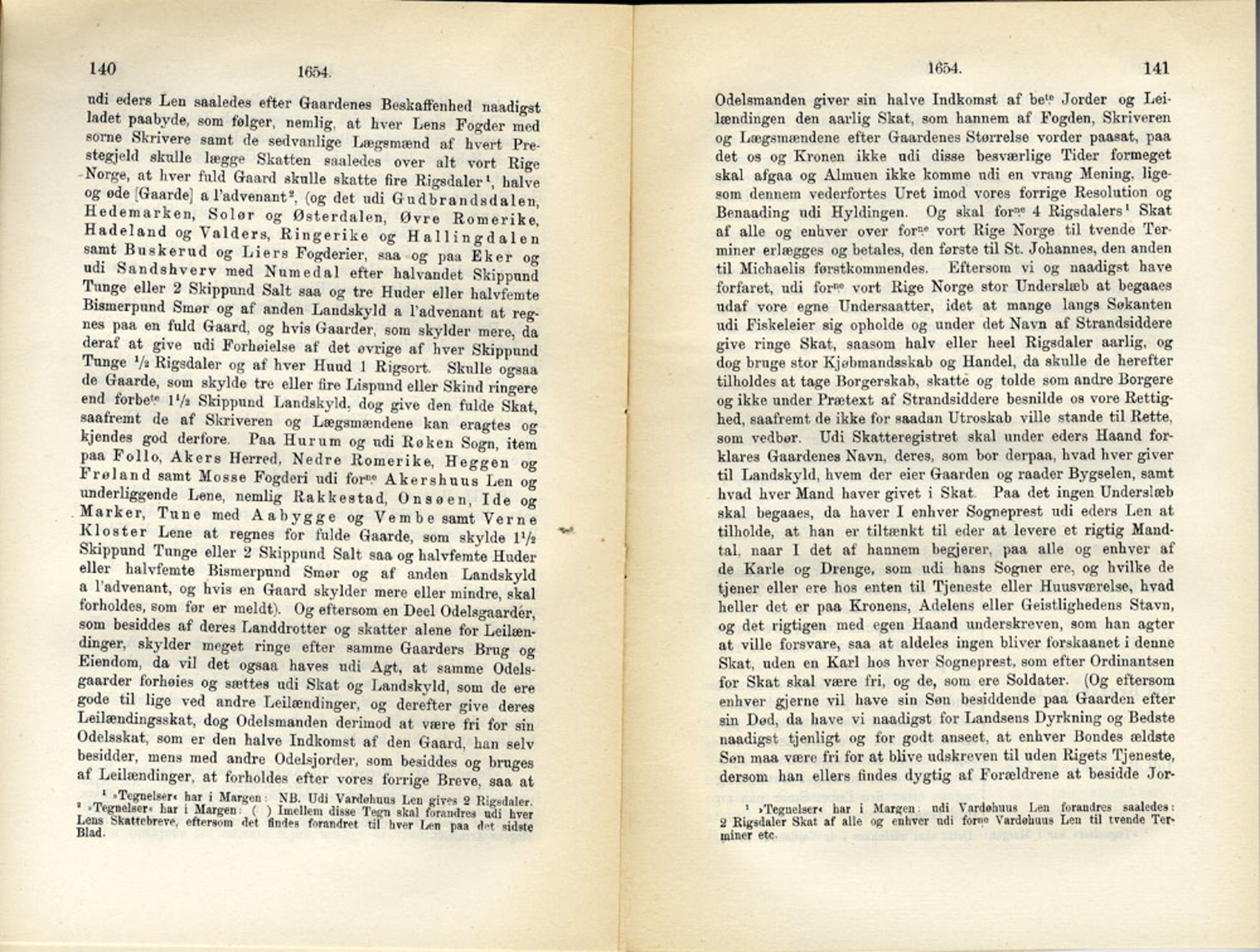 Publikasjoner utgitt av Det Norske Historiske Kildeskriftfond, PUBL/-/-/-: Norske Rigs-Registranter, bind 11, 1653-1656, s. 140-141