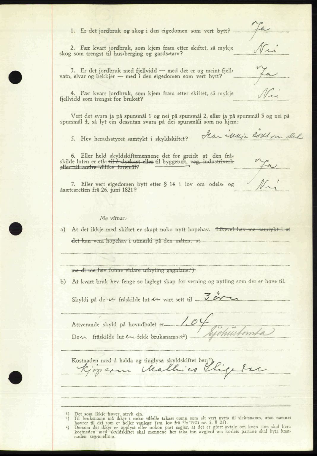 Ytre Sogn tingrett, SAB/A-2601/1/G/Gbb/L0007: Pantebok nr. A4 - A5 (B3), 1949-1949, Dagboknr: 149/1949