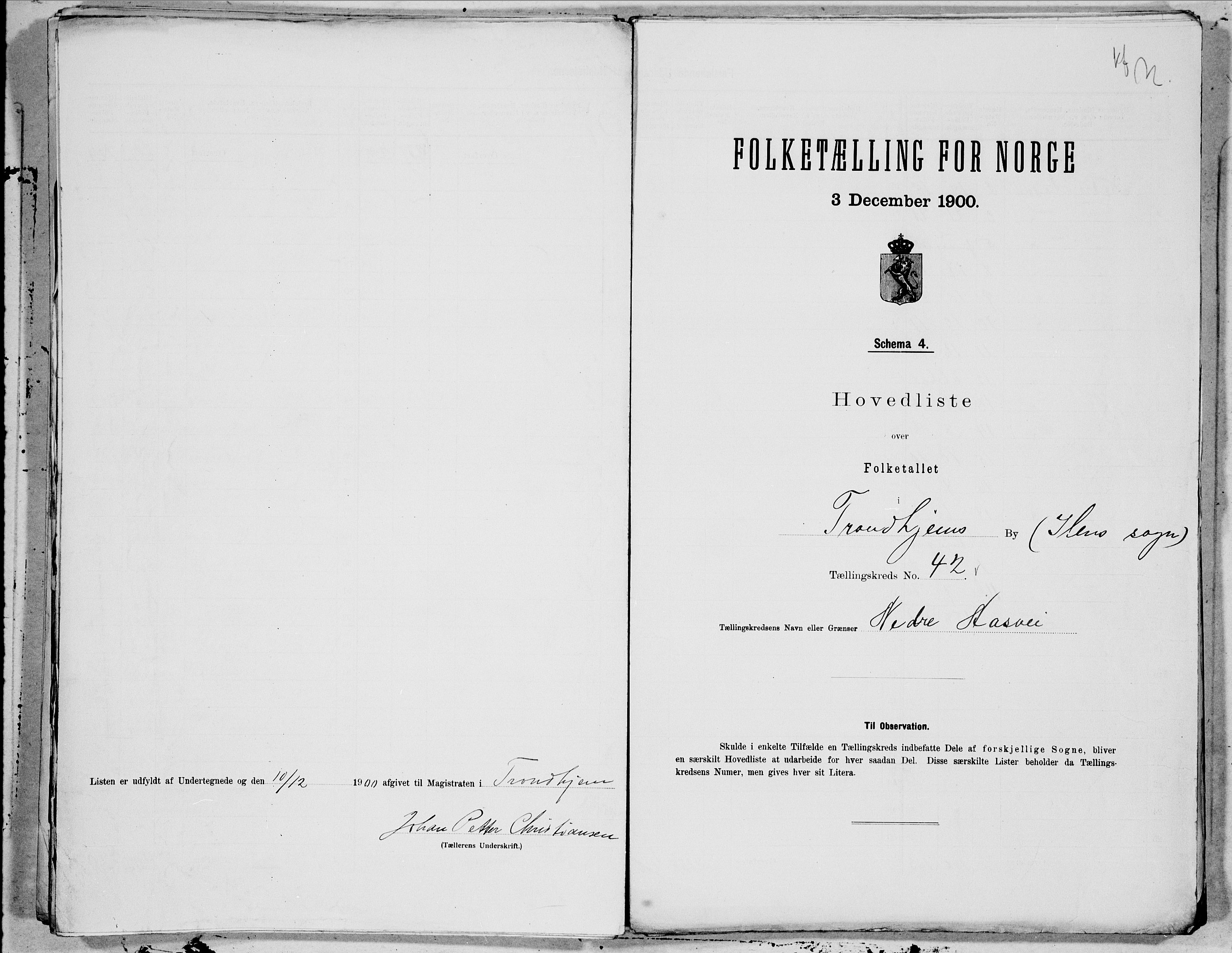 SAT, Folketelling 1900 for 1601 Trondheim kjøpstad, 1900, s. 83
