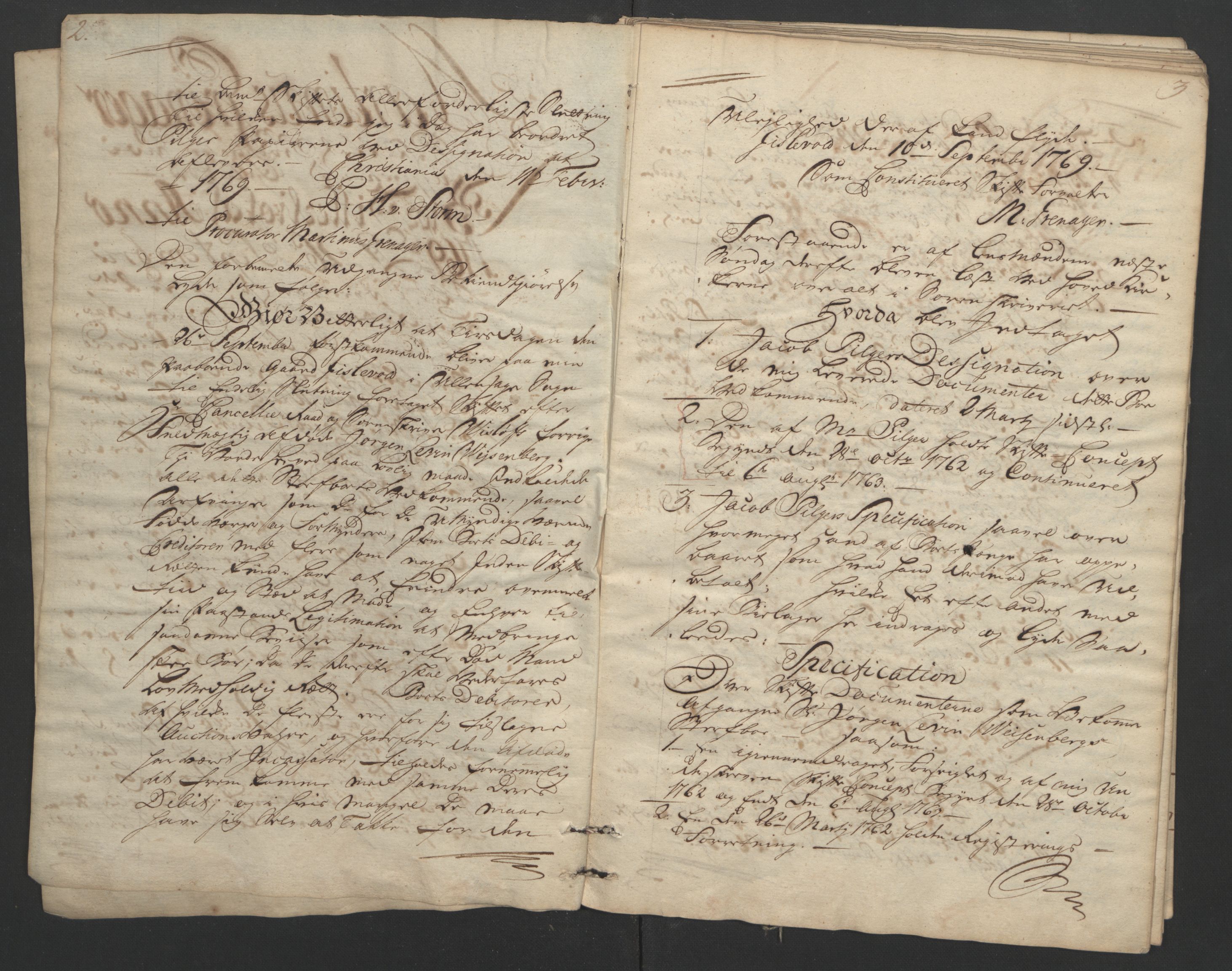 Øvre Romerike sorenskriveri, SAO/A-10649/H/Hb/L0009t: Skifteprotokoll nr. 9 tillegg, 1769-1770, s. 2-3