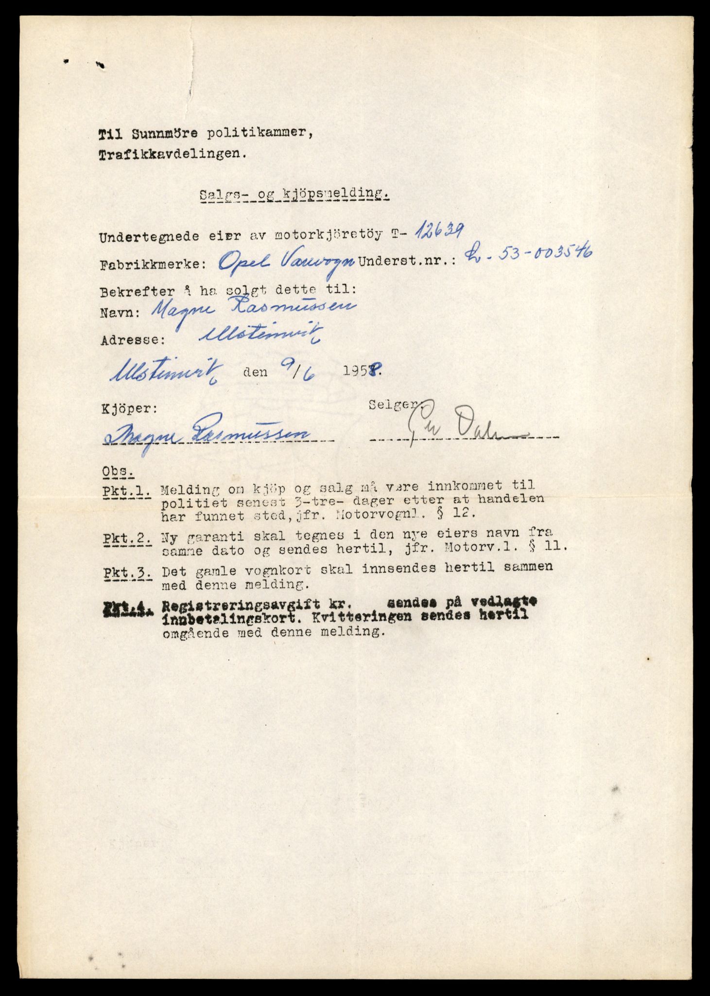 Møre og Romsdal vegkontor - Ålesund trafikkstasjon, AV/SAT-A-4099/F/Fe/L0034: Registreringskort for kjøretøy T 12500 - T 12652, 1927-1998, s. 2736