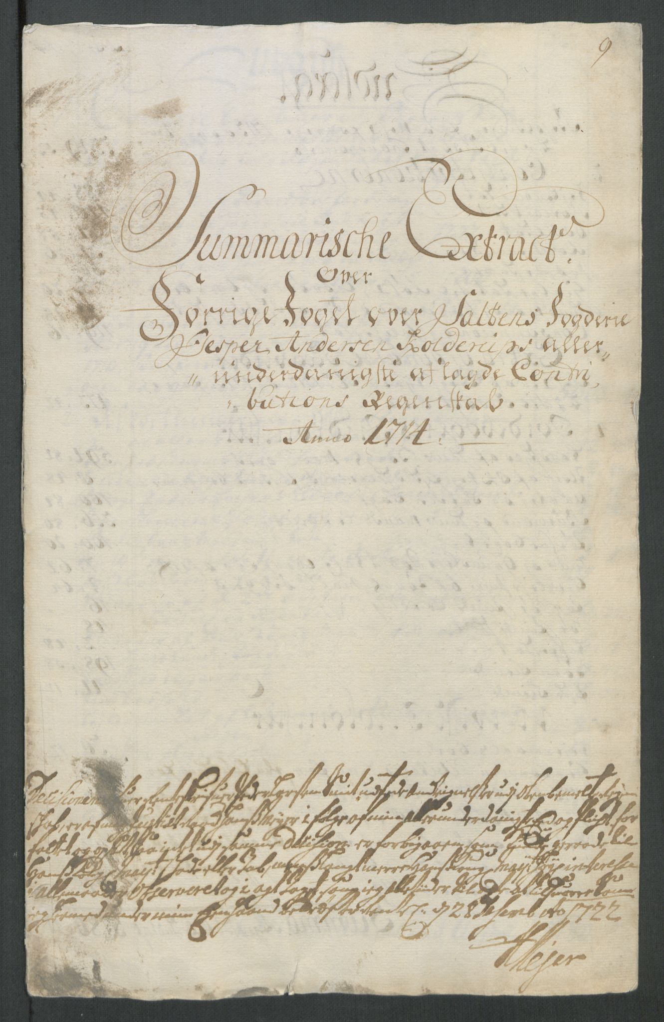 Rentekammeret inntil 1814, Reviderte regnskaper, Fogderegnskap, RA/EA-4092/R66/L4584: Fogderegnskap Salten, 1714, s. 16