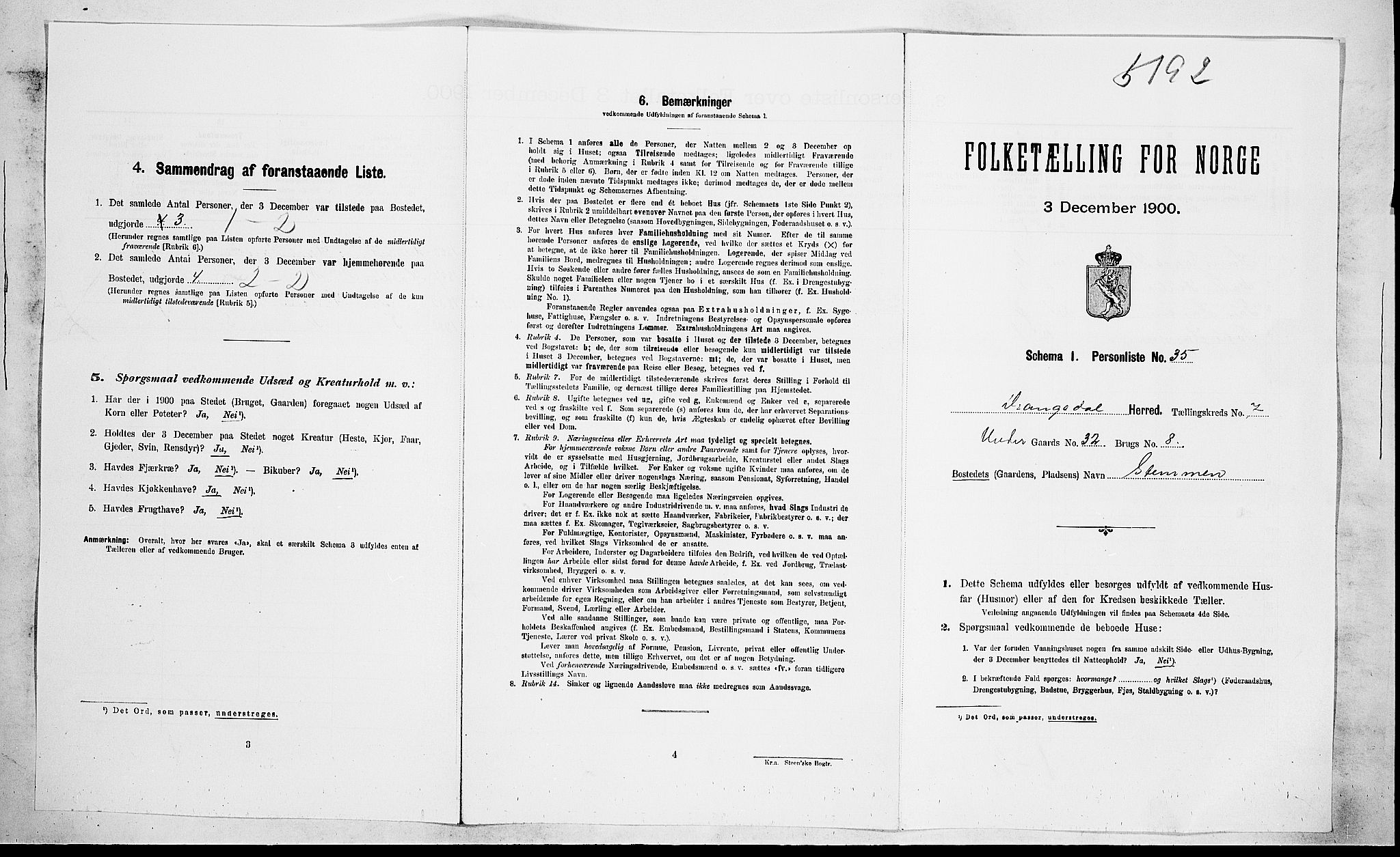 SAKO, Folketelling 1900 for 0817 Drangedal herred, 1900, s. 634