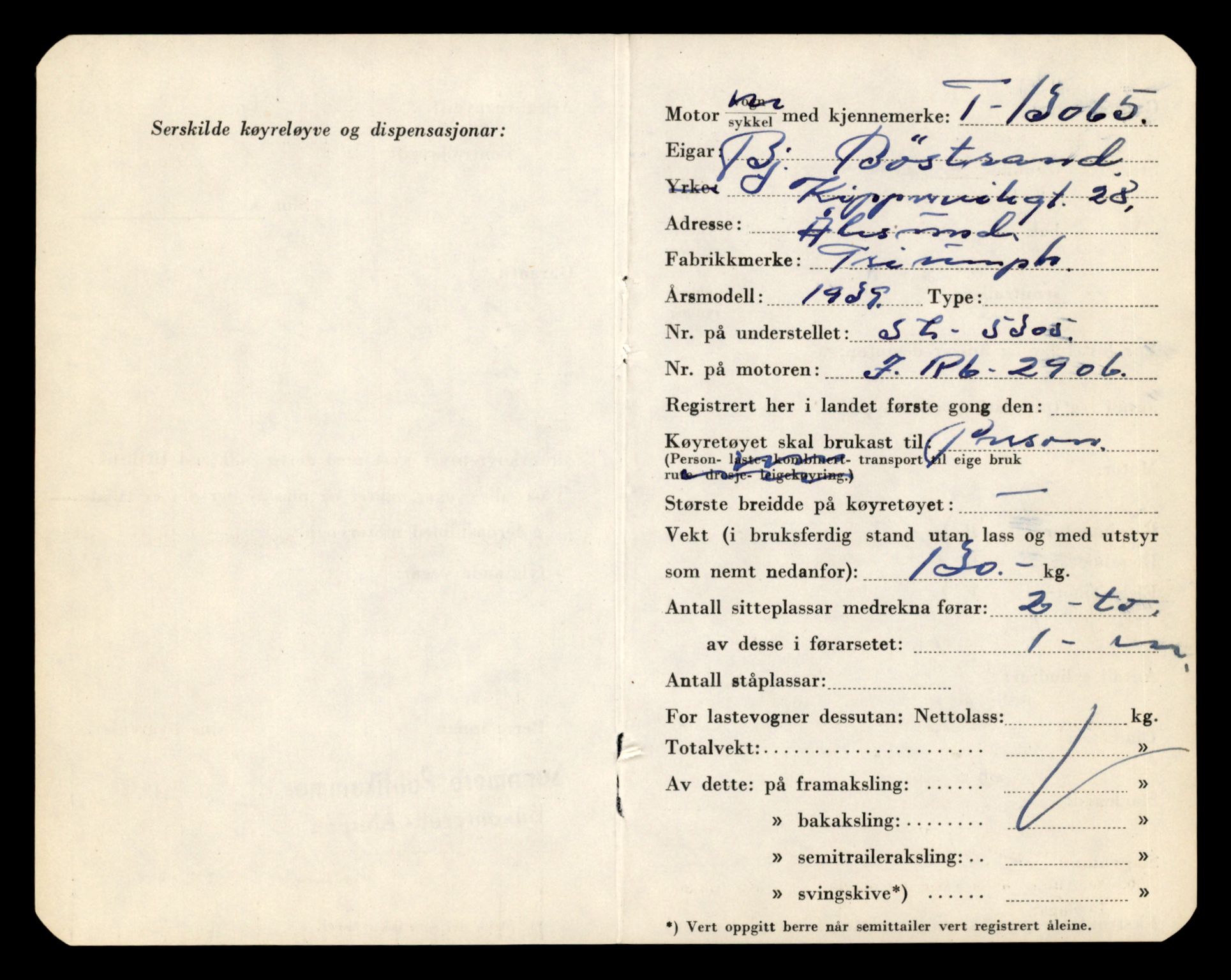 Møre og Romsdal vegkontor - Ålesund trafikkstasjon, AV/SAT-A-4099/F/Fe/L0037: Registreringskort for kjøretøy T 13031 - T 13179, 1927-1998, s. 669