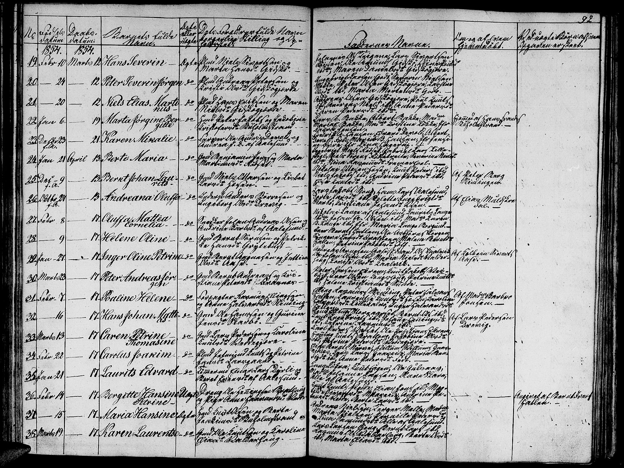 Ministerialprotokoller, klokkerbøker og fødselsregistre - Møre og Romsdal, AV/SAT-A-1454/528/L0426: Klokkerbok nr. 528C07, 1844-1854, s. 92