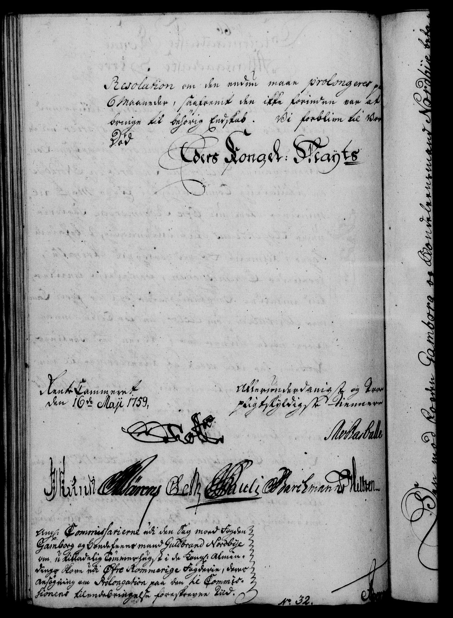 Rentekammeret, Kammerkanselliet, RA/EA-3111/G/Gf/Gfa/L0041: Norsk relasjons- og resolusjonsprotokoll (merket RK 52.41), 1759, s. 369