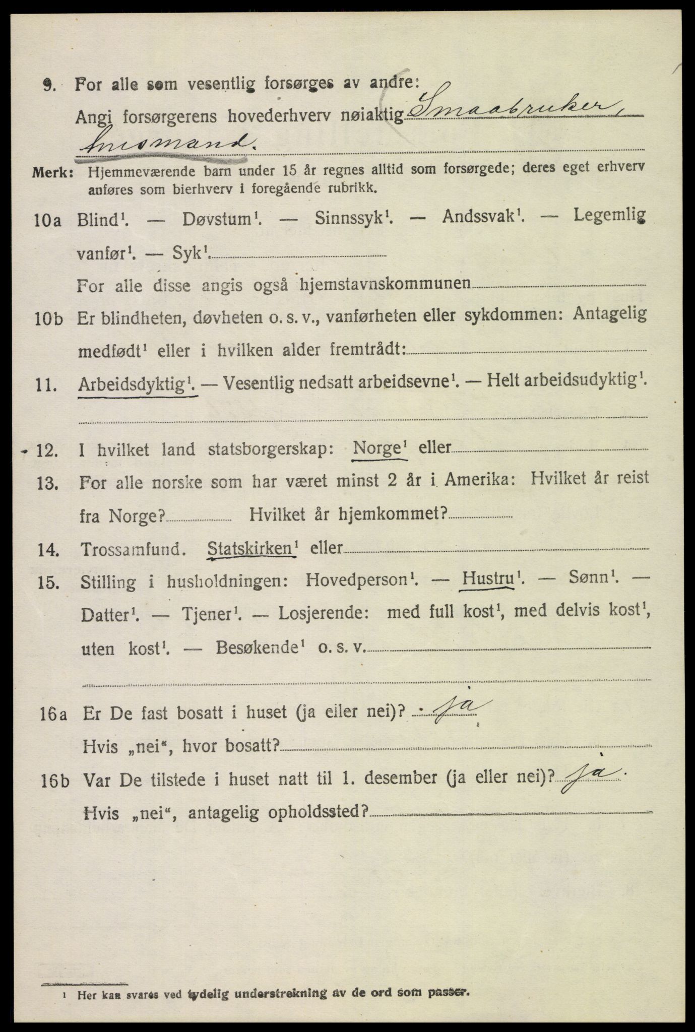 SAH, Folketelling 1920 for 0515 Vågå herred, 1920, s. 2665