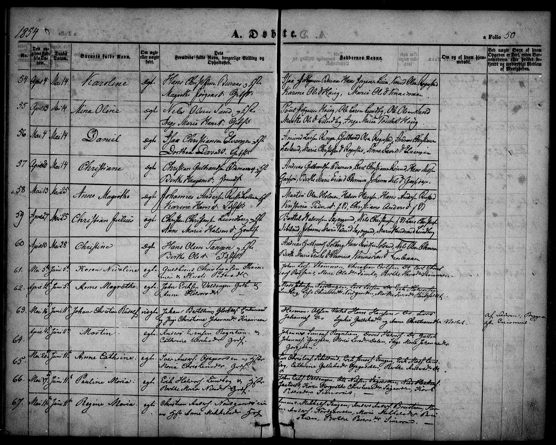 Hurdal prestekontor Kirkebøker, AV/SAO-A-10889/F/Fa/L0005: Ministerialbok nr. I 5, 1846-1859, s. 50