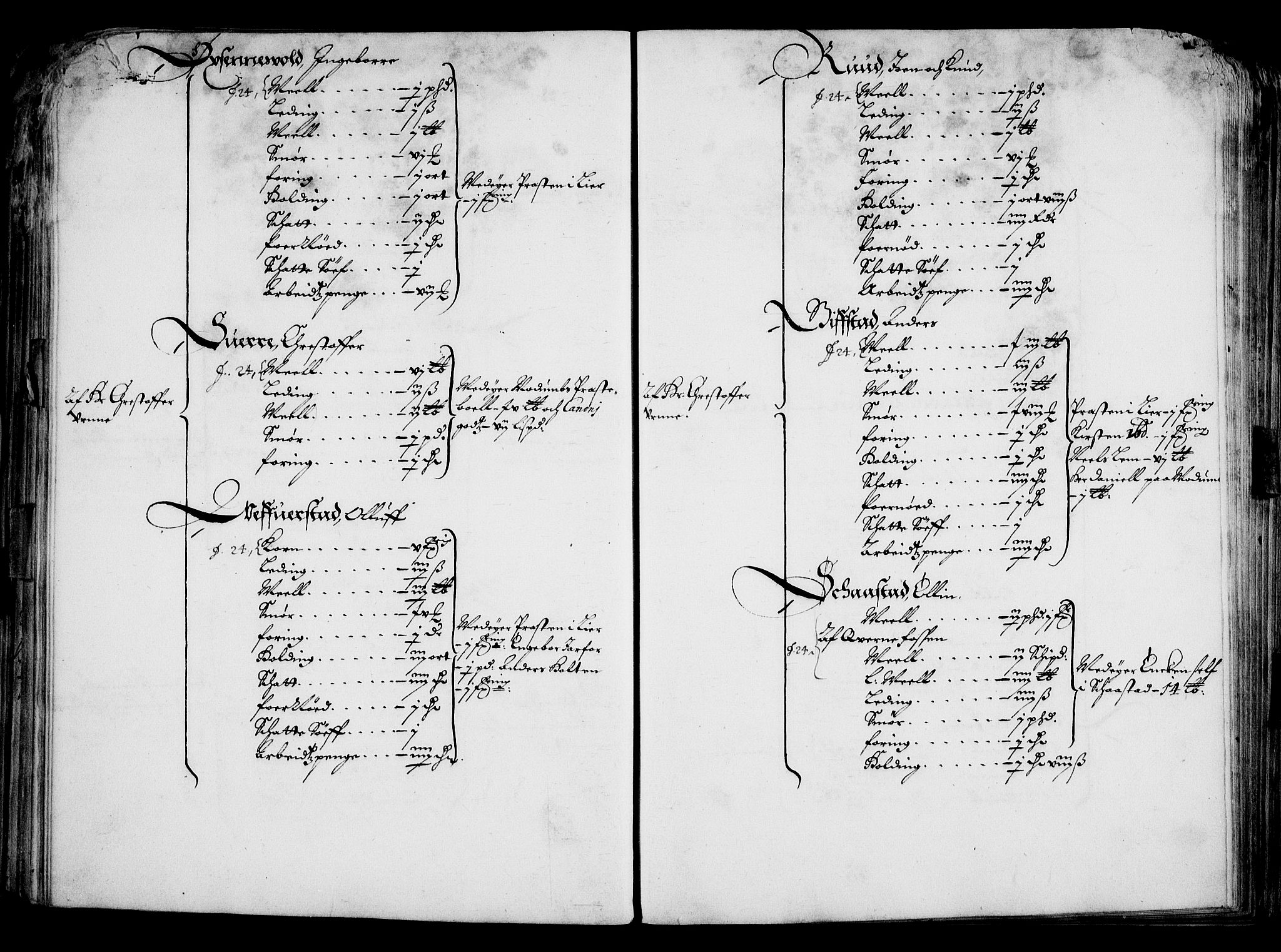 Rentekammeret inntil 1814, Realistisk ordnet avdeling, AV/RA-EA-4070/On/L0001/0001: Statens gods / [Jj 1]: Jordebok over Hannibal Sehesteds gods, 1651, s. 63