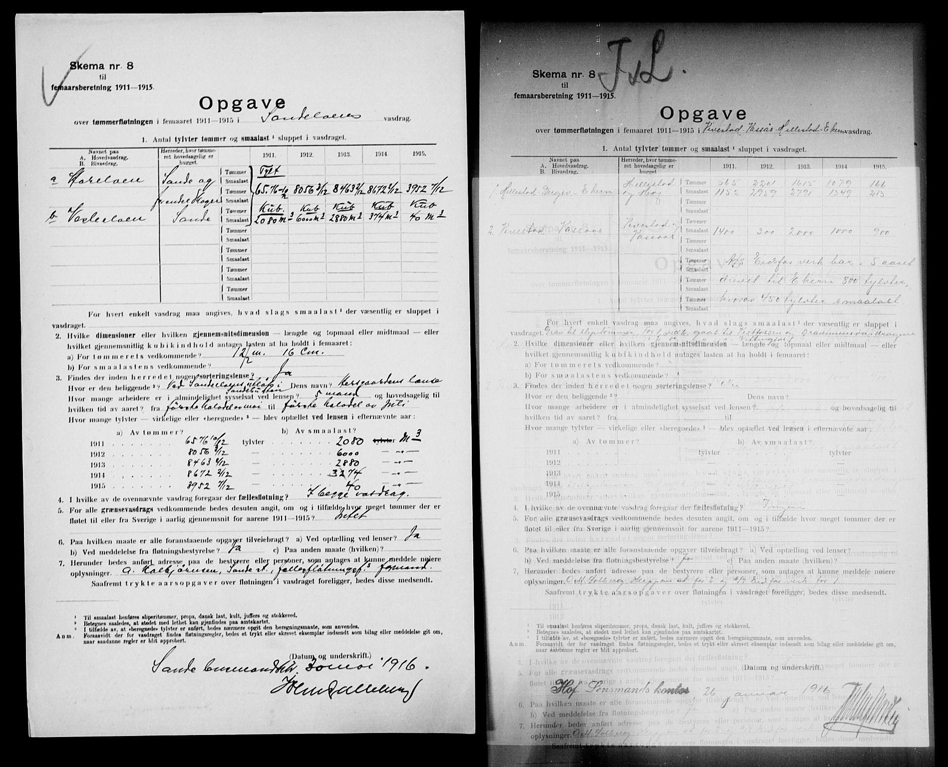 Statistisk sentralbyrå, Næringsøkonomiske emner, Generelt - Amtmennenes femårsberetninger, AV/RA-S-2233/F/Fa/L0121: --, 1911-1915, s. 5