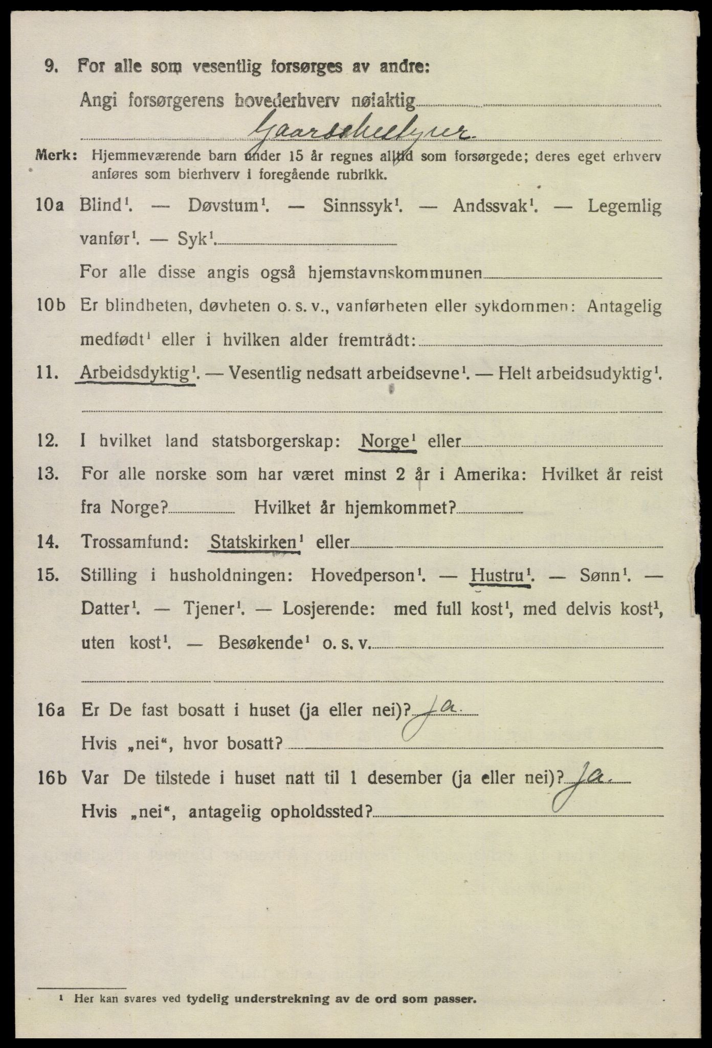 SAK, Folketelling 1920 for 0929 Åmli herred, 1920, s. 2322