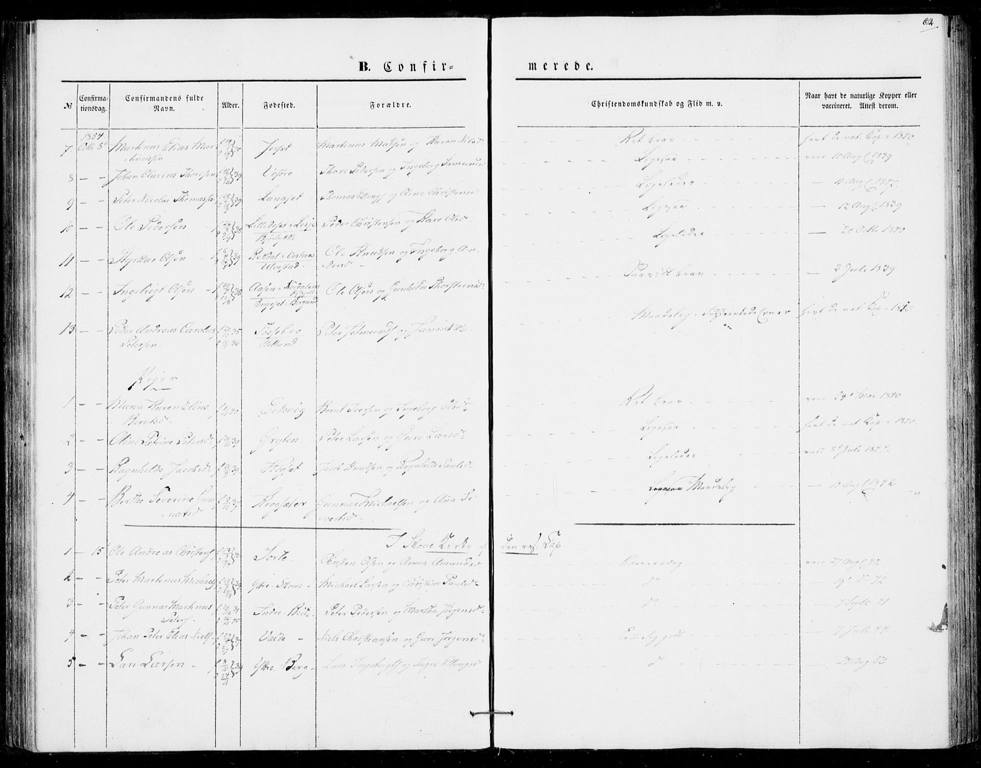 Ministerialprotokoller, klokkerbøker og fødselsregistre - Møre og Romsdal, SAT/A-1454/524/L0353: Ministerialbok nr. 524A05, 1848-1856, s. 62