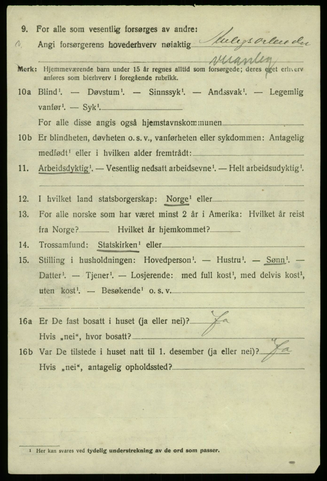 SAB, Folketelling 1920 for 1232 Eidfjord herred, 1920, s. 1415