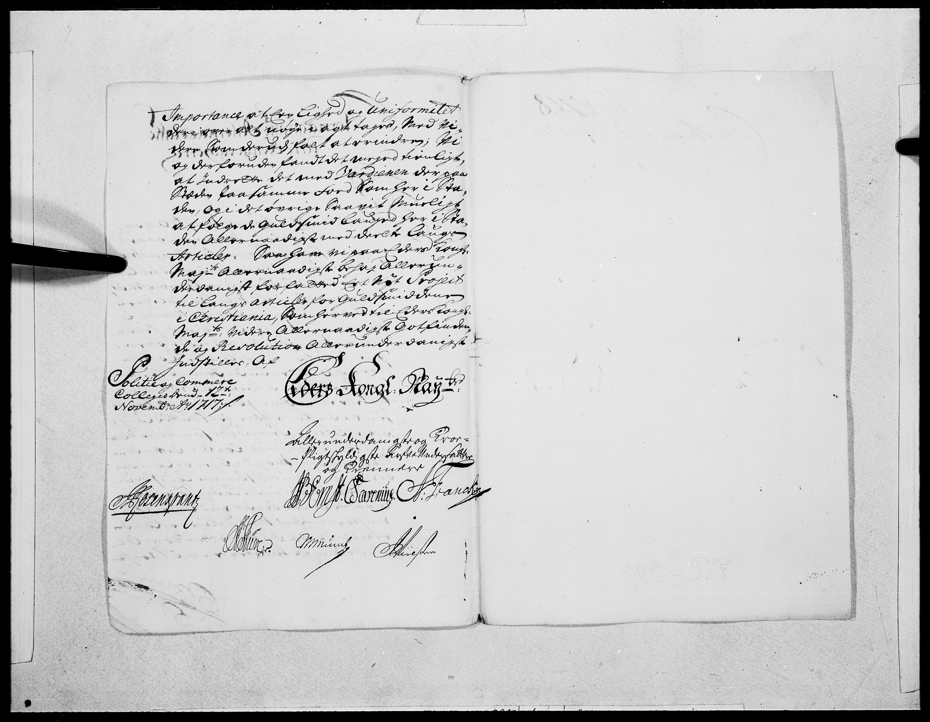 Danske Kanselli 1572-1799, AV/RA-EA-3023/F/Fc/Fcc/Fcca/L0082: Norske innlegg 1572-1799, 1718, s. 158