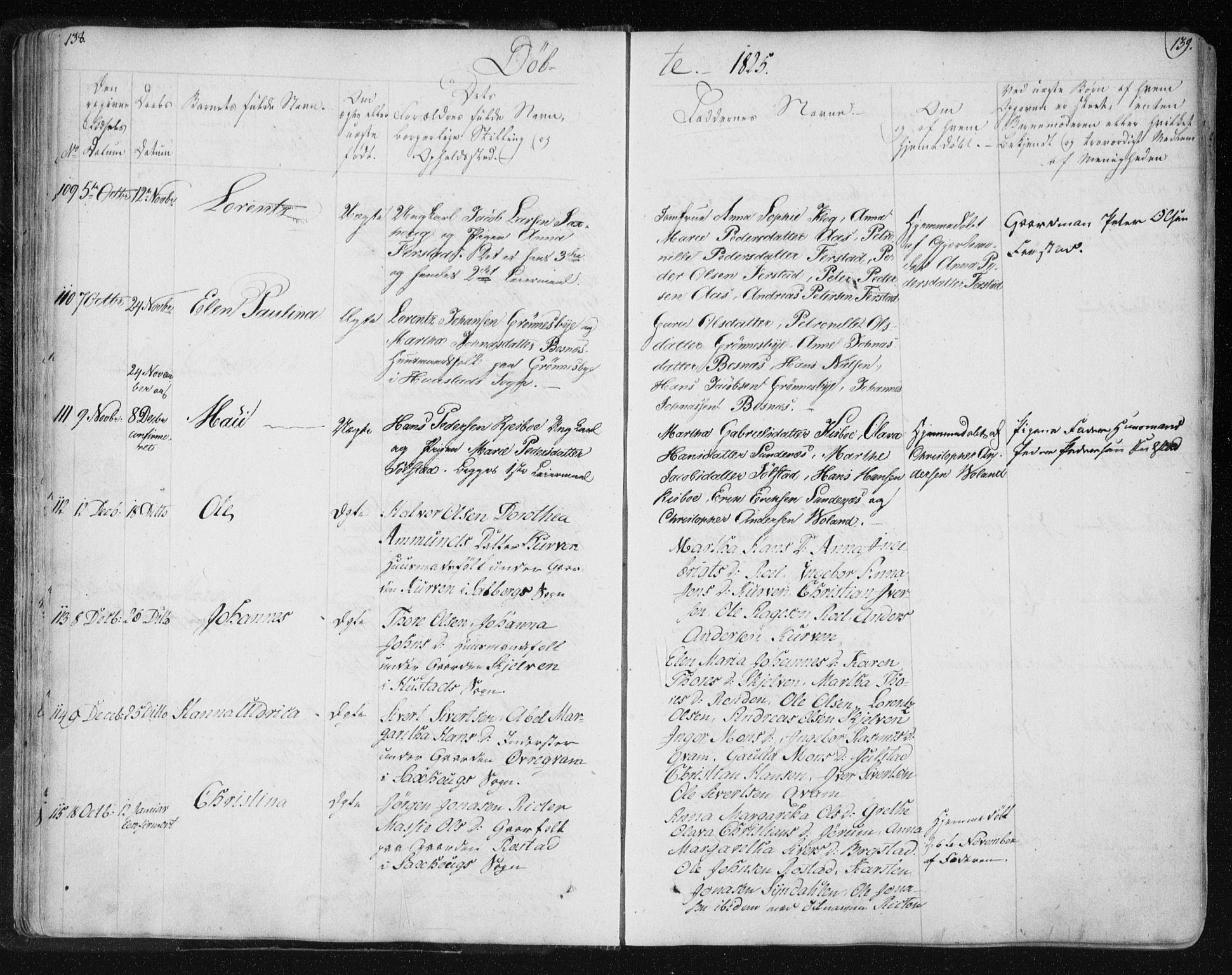 Ministerialprotokoller, klokkerbøker og fødselsregistre - Nord-Trøndelag, SAT/A-1458/730/L0276: Ministerialbok nr. 730A05, 1822-1830, s. 138-139