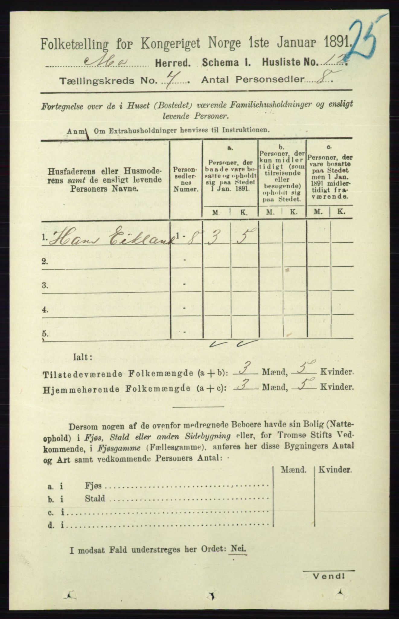 RA, Folketelling 1891 for 0832 Mo herred, 1891, s. 1734