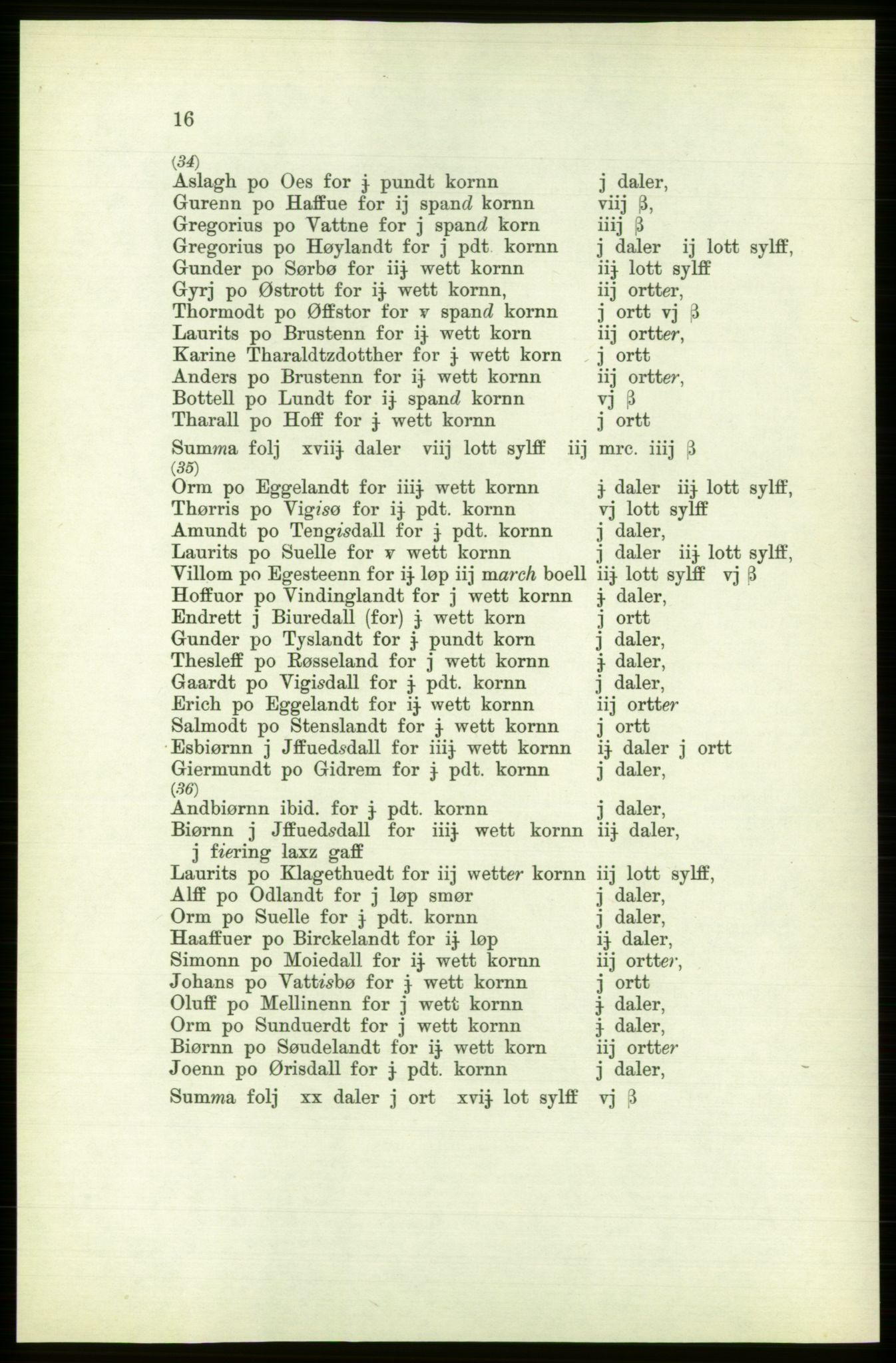 Publikasjoner utgitt av Arkivverket, PUBL/PUBL-001/C/0003: Bind 3: Skatten av Bergenhus len 1563, 1563, s. 16