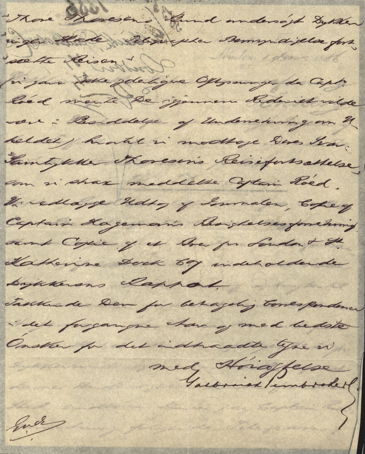 Pa 63 - Østlandske skibsassuranceforening, VEMU/A-1079/G/Ga/L0018/0011: Havaridokumenter / Bertha, Bonita, Immanuel, Th. Thoresen, India, 1885, s. 41